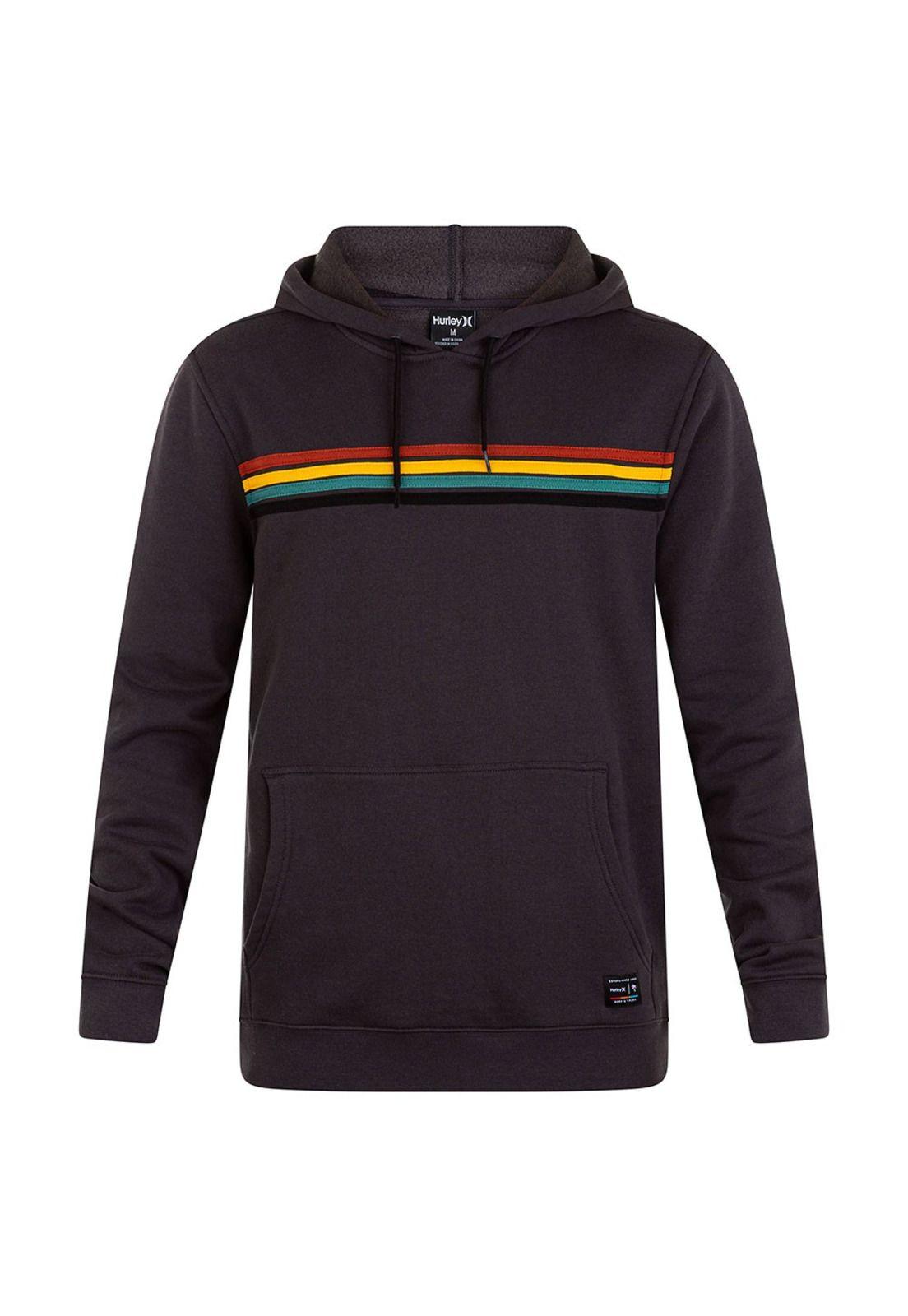 Poleron Banded Summer Dark Smoke Grey Hurley-0