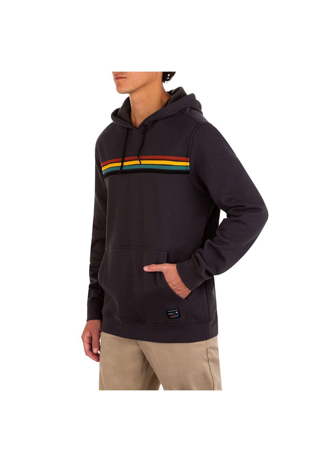 Poleron Banded Summer Dark Smoke Grey Hurley-2