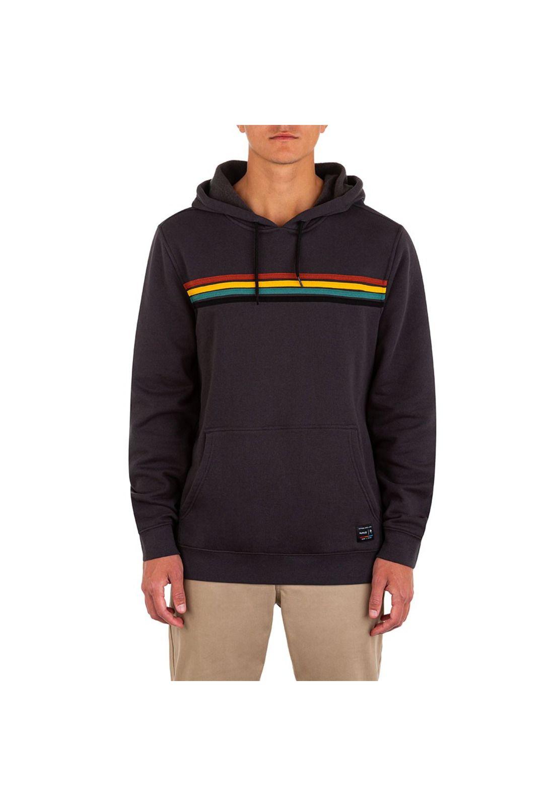 Poleron Banded Summer Dark Smoke Grey Hurley-3