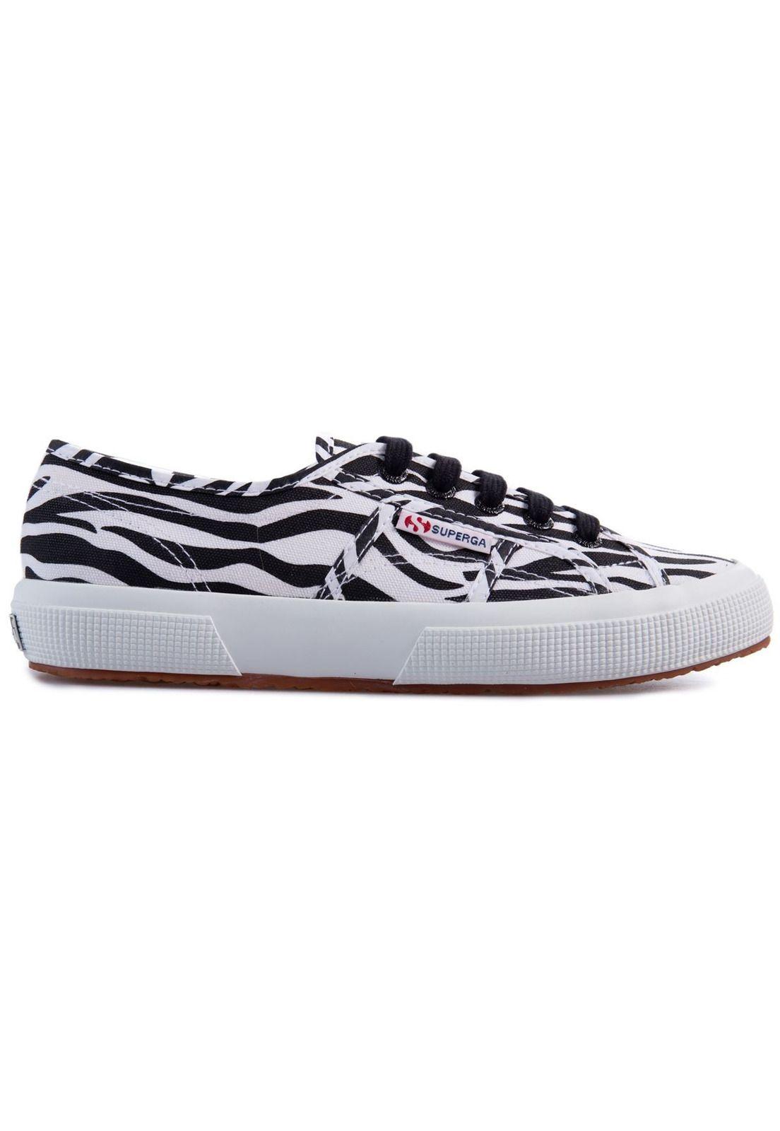 Zapatilla 2750 Print Big Zebra White Black Superga-0