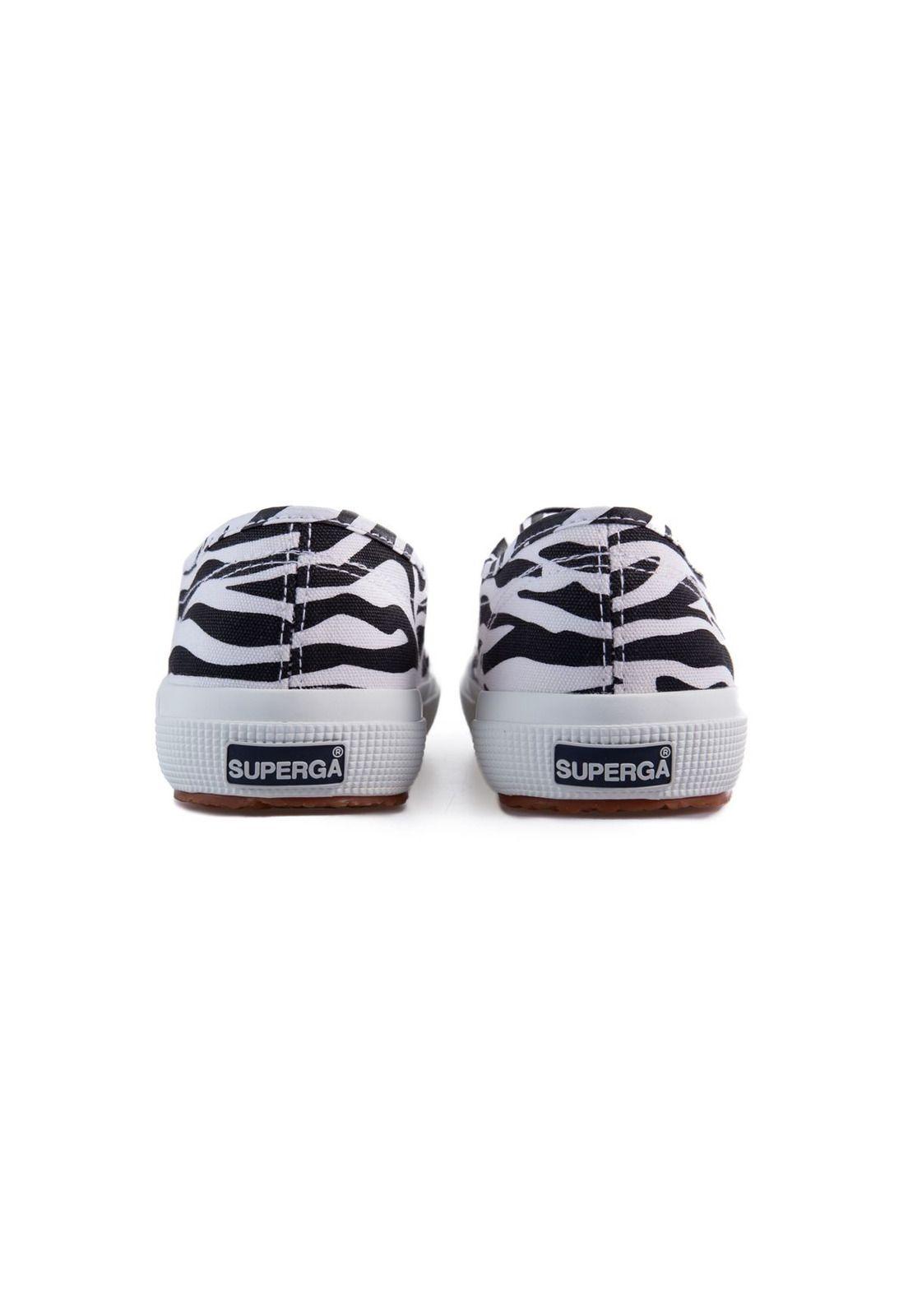 Zapatilla 2750 Print Big Zebra White Black Superga-4