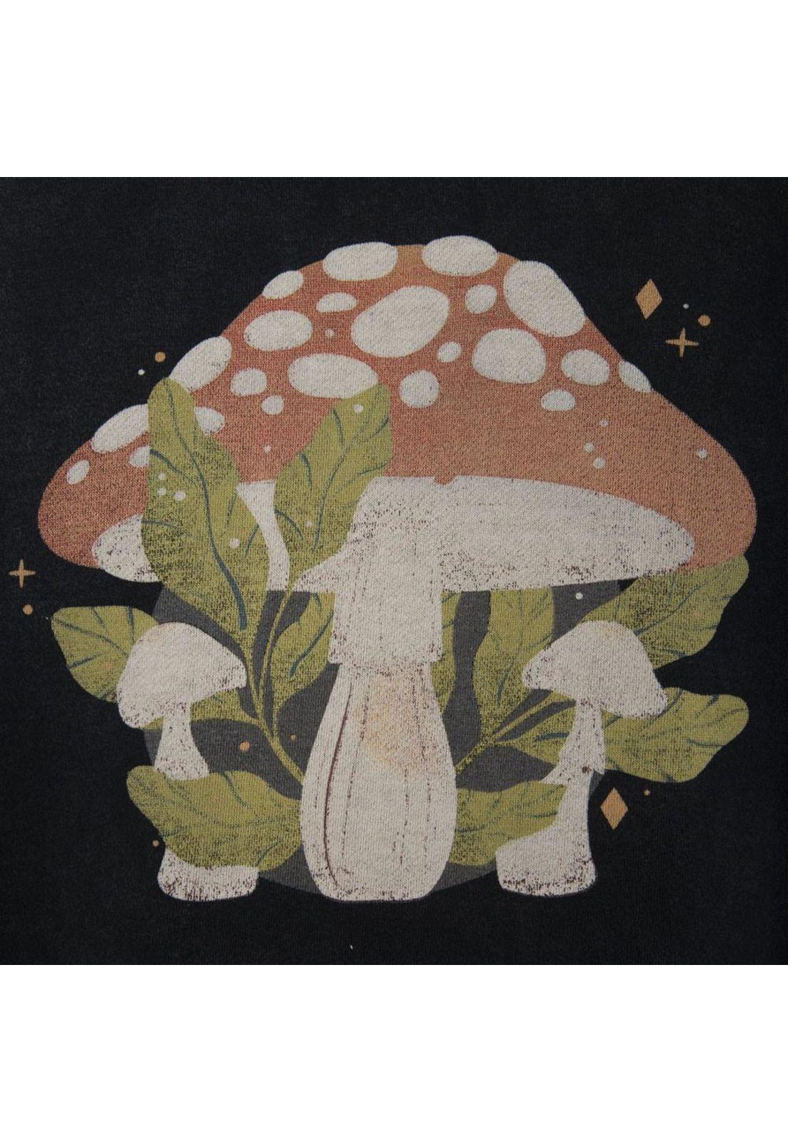 Poleron Men Full Zipper Mushroom Print-3
