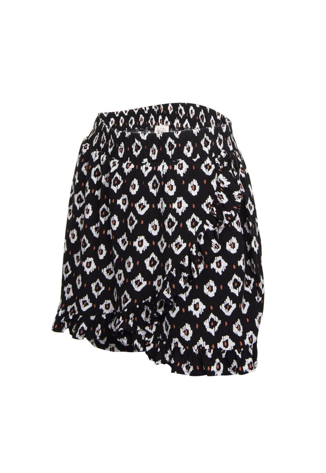 Skort Negro Figuras Reef-1