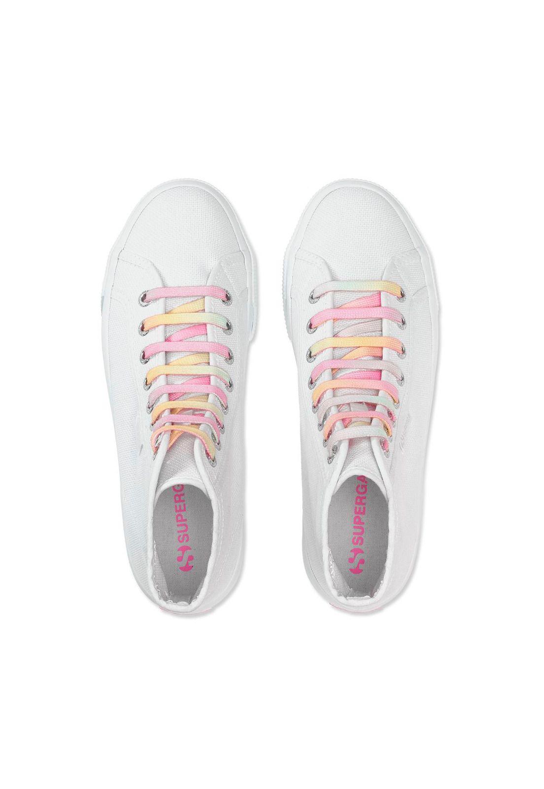 Zapatilla 2708 Hi Top Shaded Lace White Candy Multicolor-3