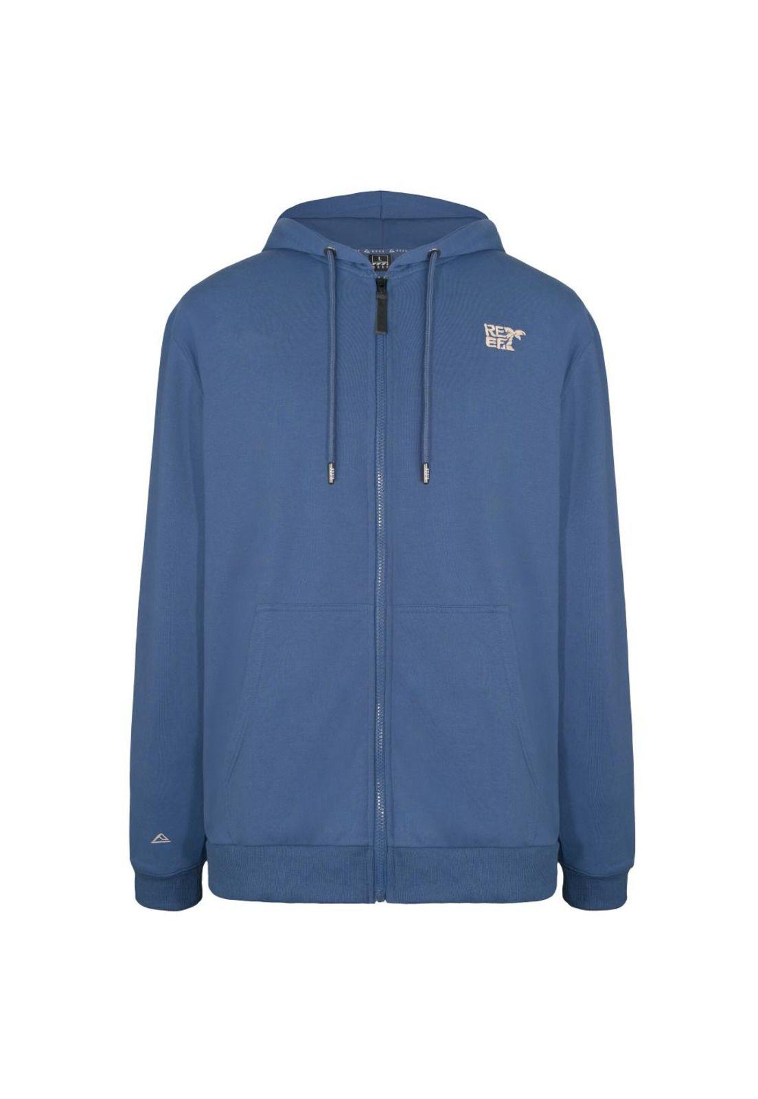 Poleron Reef Full Zipper Men Blue-0