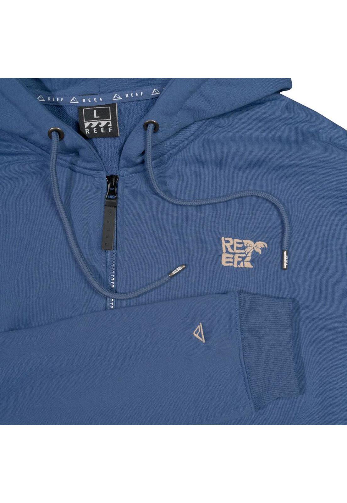 Poleron Reef Full Zipper Men Blue-2