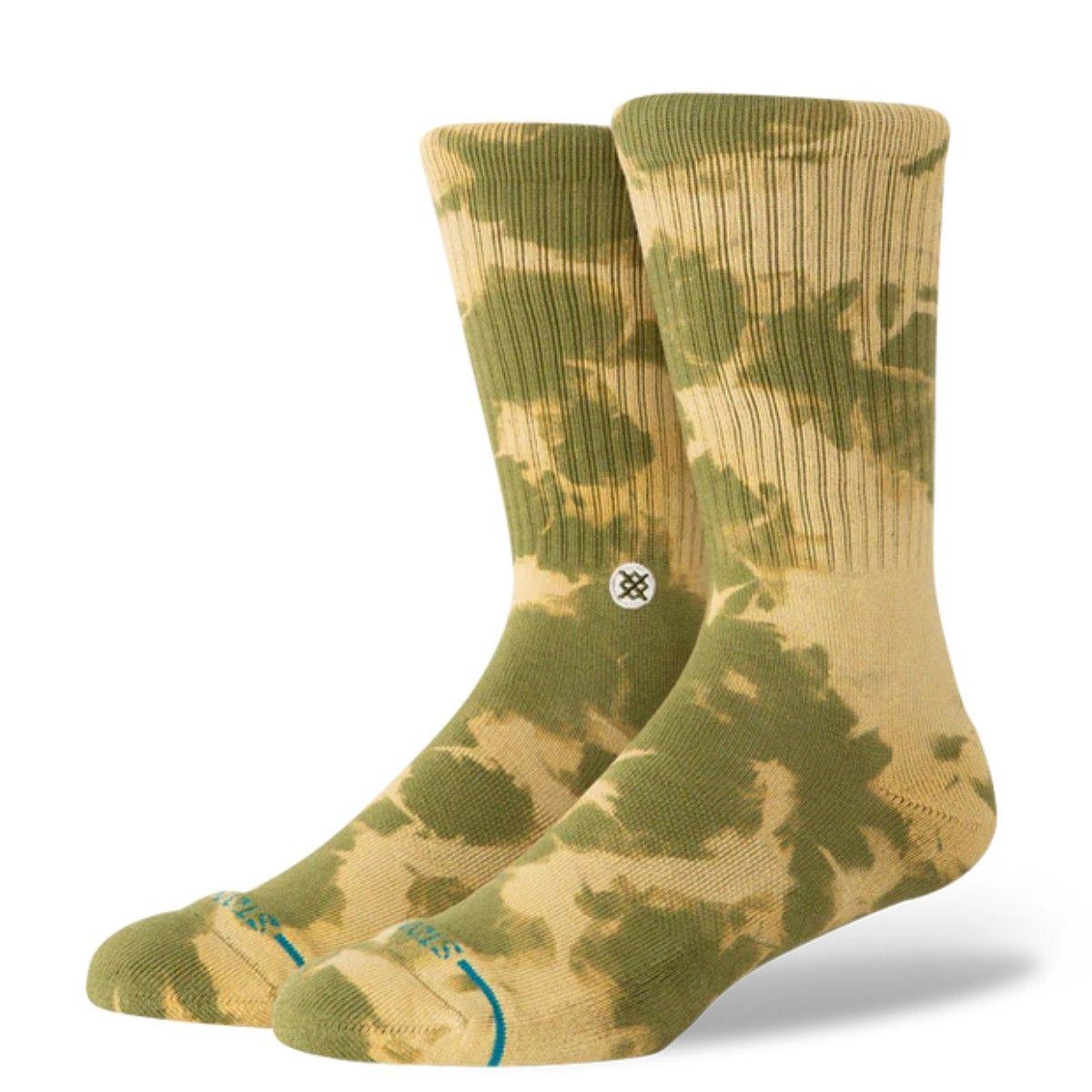 Stance Socks Spotty Dye Crew Olive-0