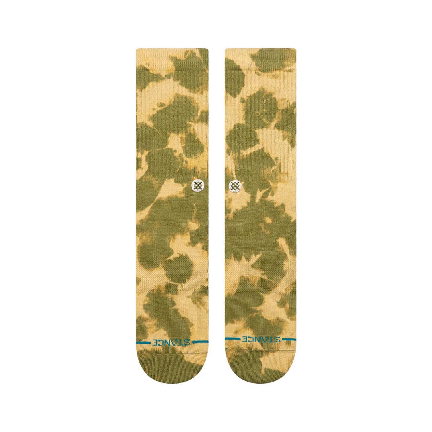 Stance Socks Spotty Dye Crew Olive-1