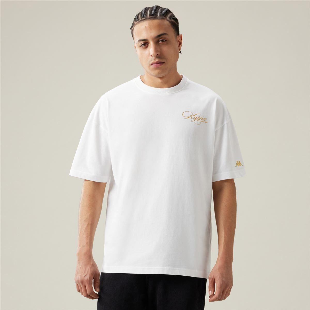 Polera Kappa Men Authentic Norda White Yellow Gold Rick-3