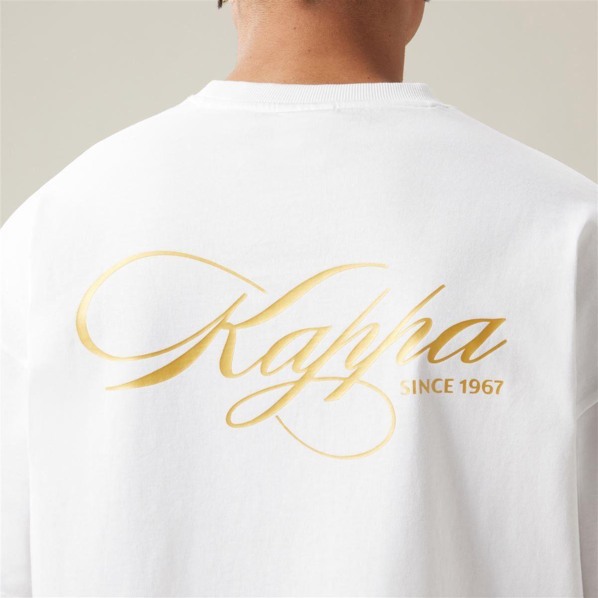 Polera Kappa Men Authentic Norda White Yellow Gold Rick-4