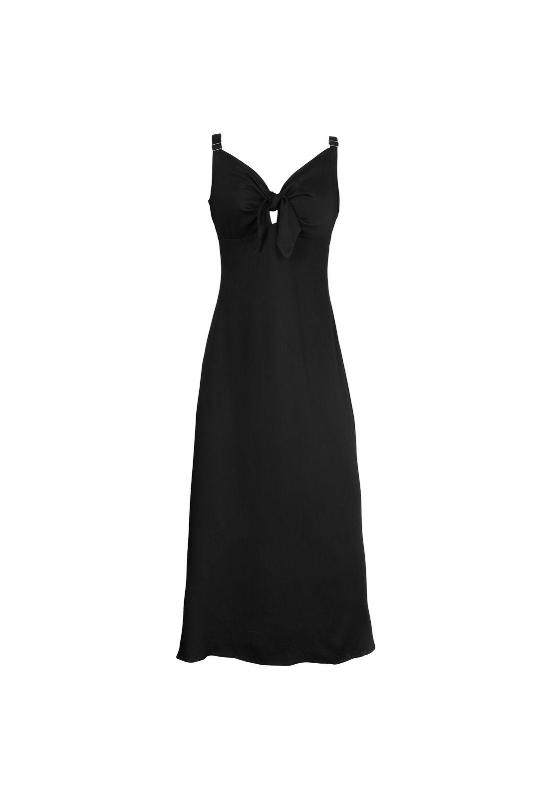 Vestido Reef Women Straps All Black-0