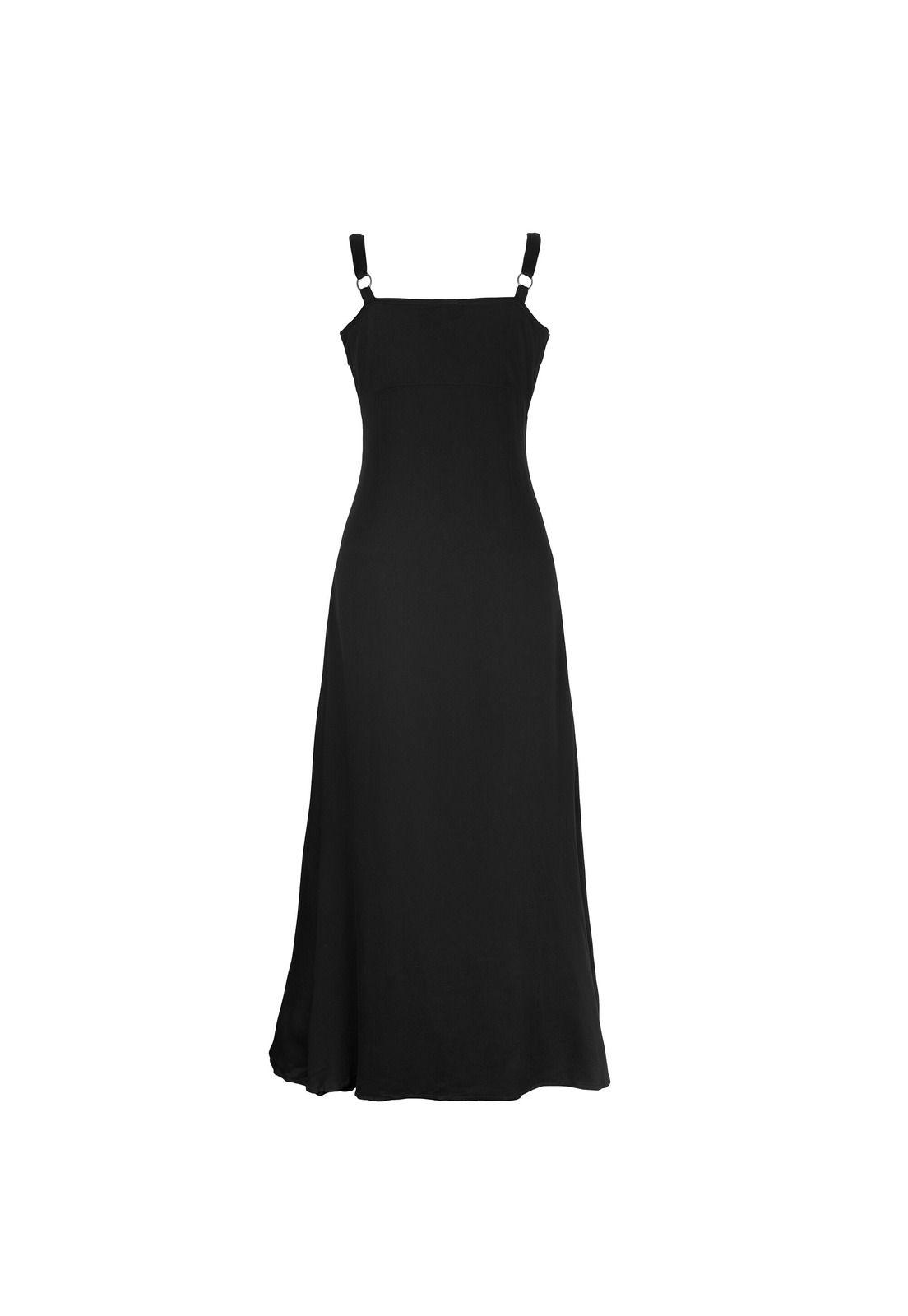 Vestido Reef Women Straps All Black-1