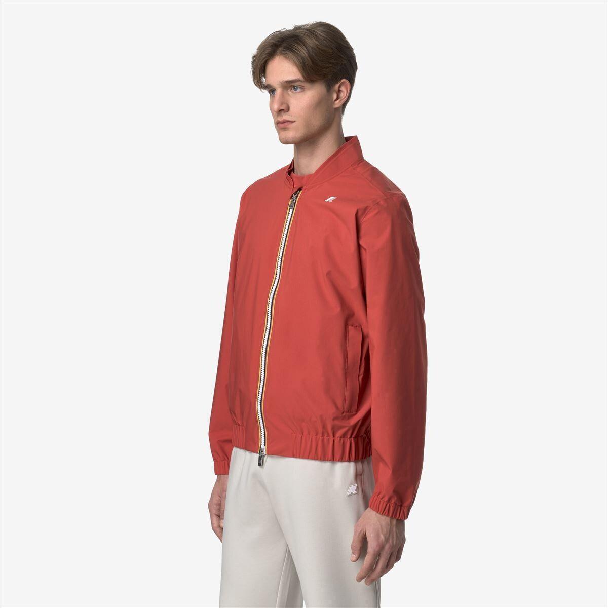 Chaqueta Men Impermeable Aurene Stretch Dot Red Jasper-2