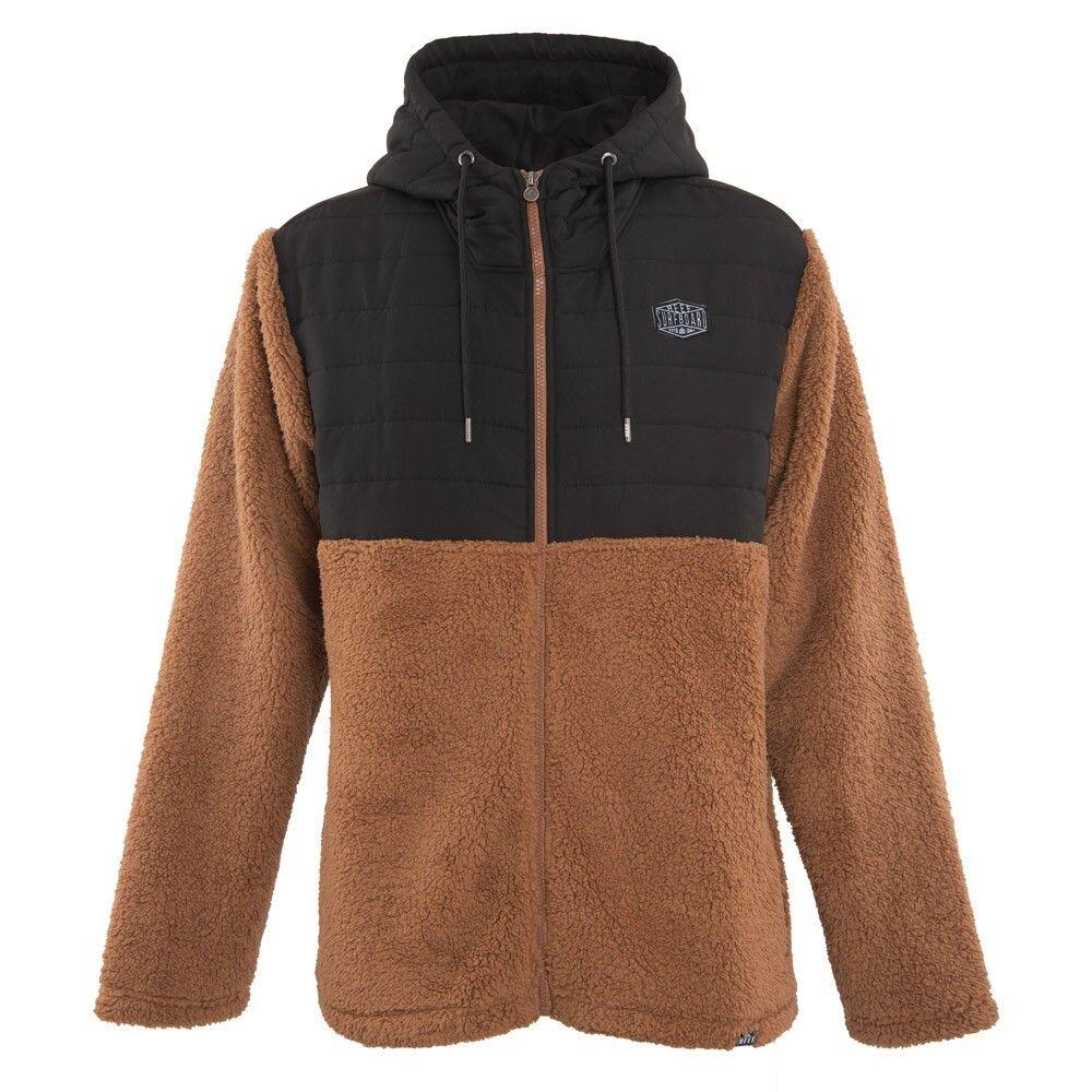 Sherpa Men Full Zipper Brown Black-0