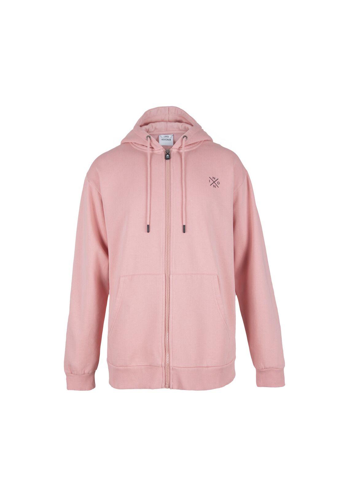 Poleron Men Full zipper Pink Dark Cross-1