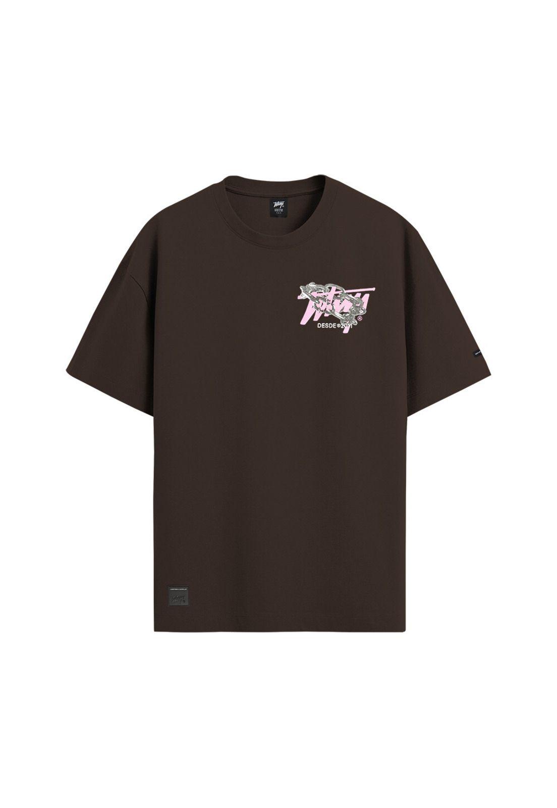 Polera Whatup Street Wear Since 2011 Brown-0