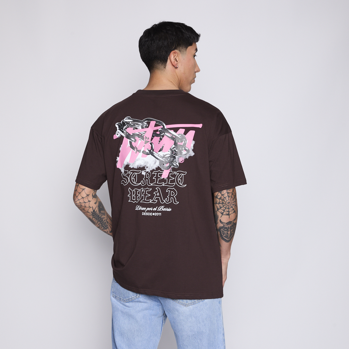 Polera Whatup Street Wear Since 2011 Brown-2