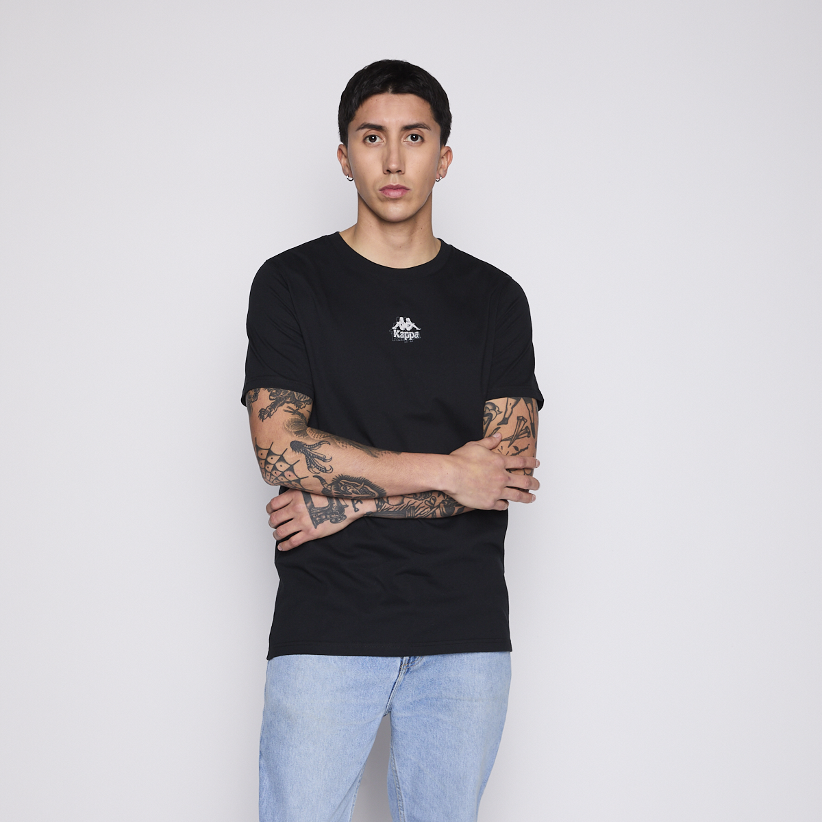 Polera Kappa Men Black Omini Grey-3