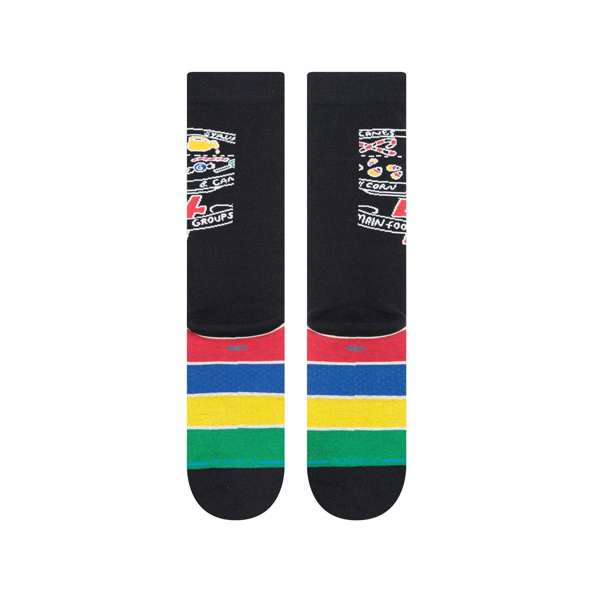 Stance Sock Unisex Food groups black-2