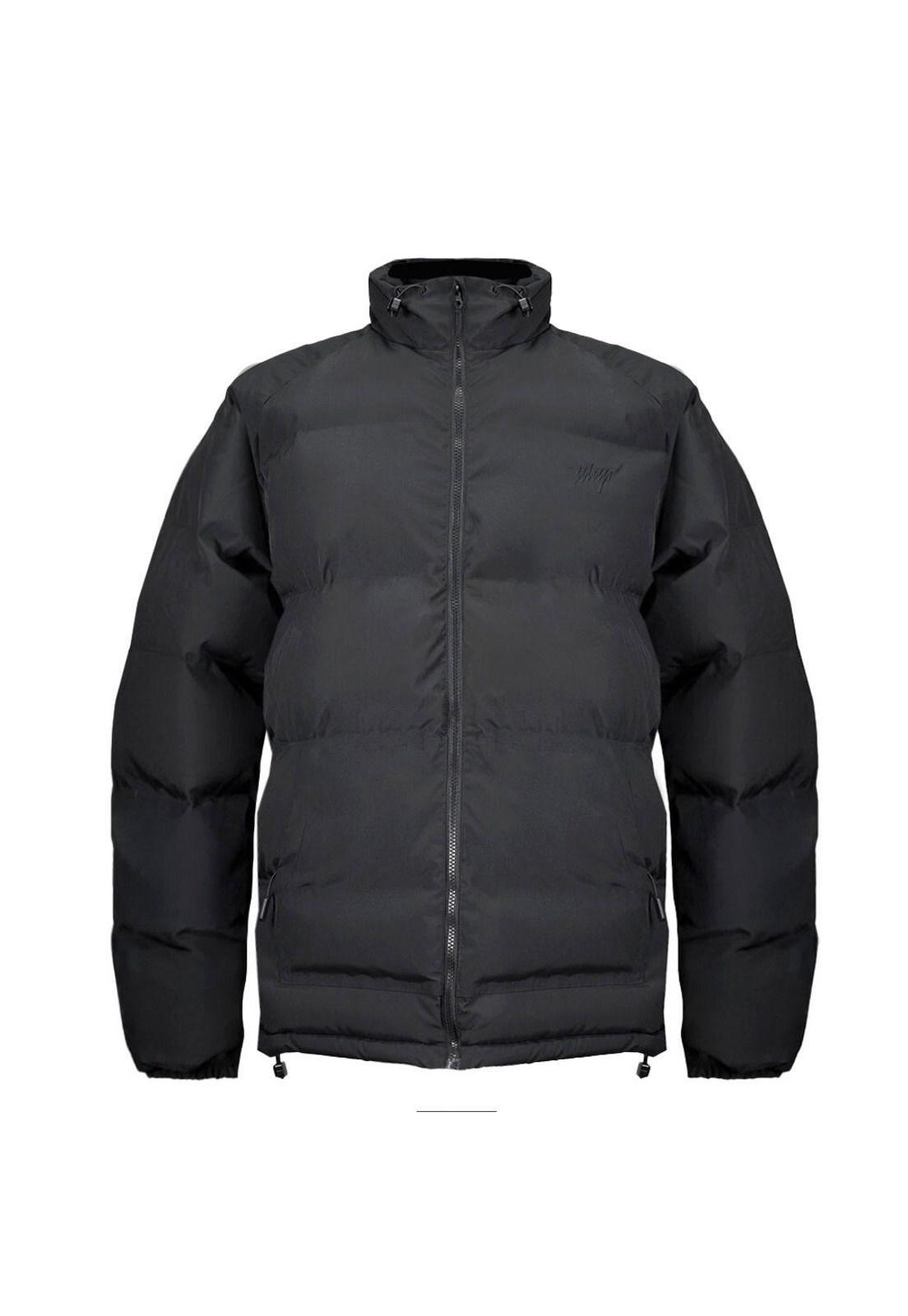 Parka Whatup Men Full Zipper All Black-0