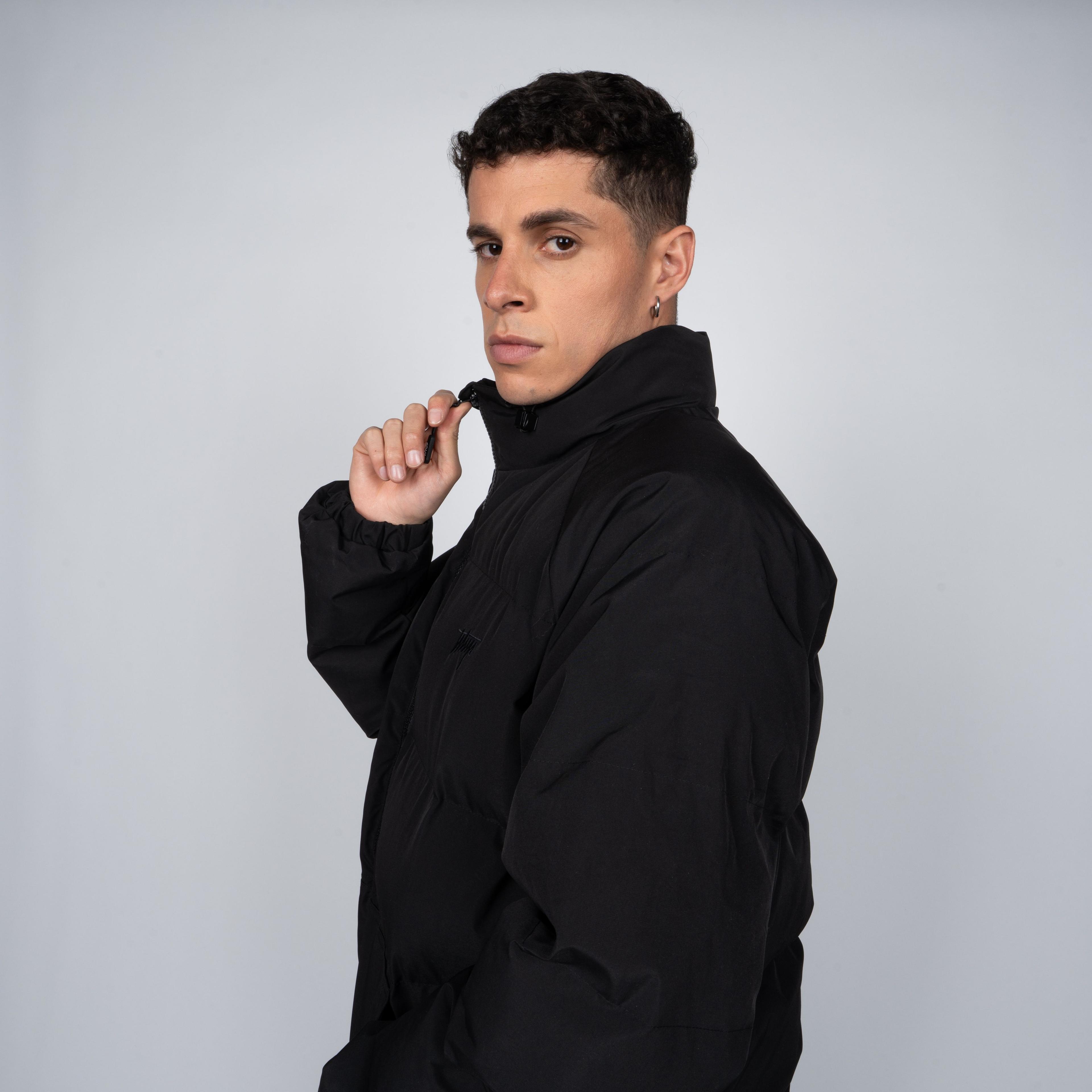 Parka Whatup Men Full Zipper All Black-2