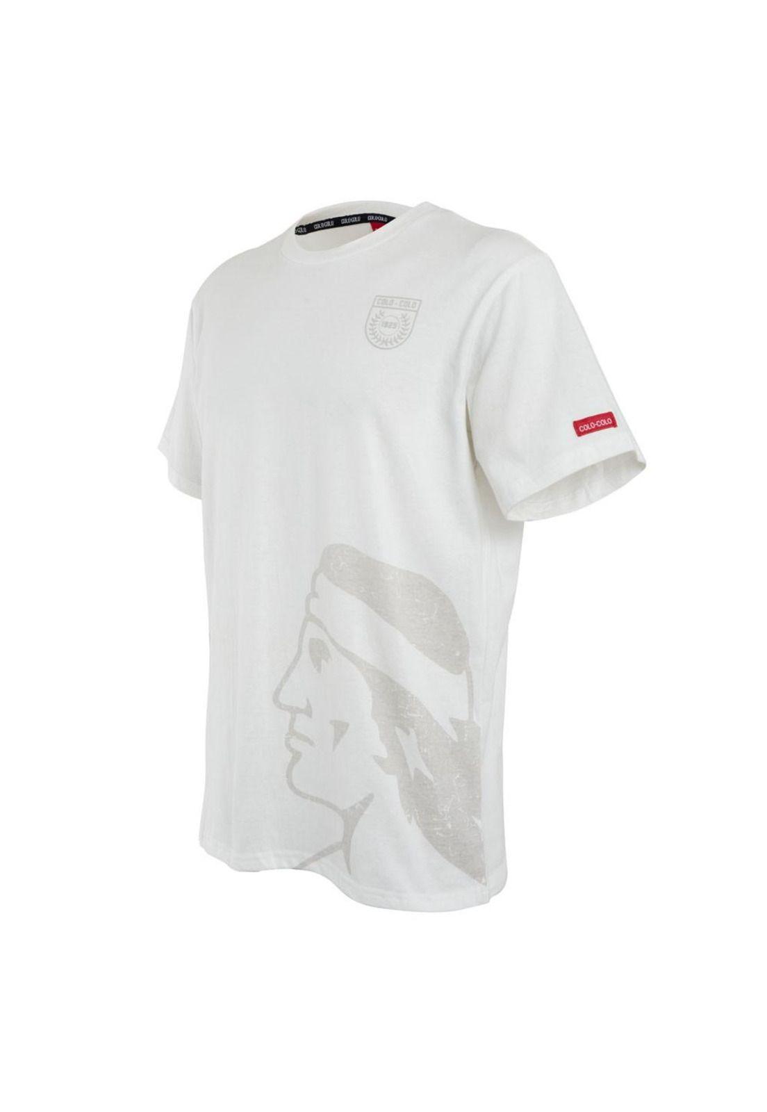 Polera Colo Colo Urbano "Cacique Gris" Blanca-1
