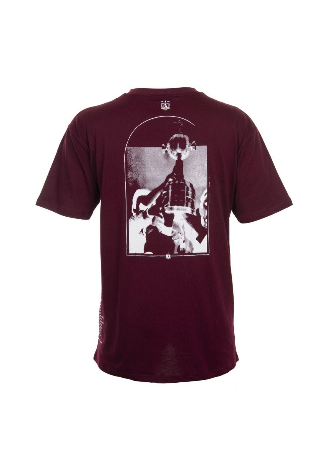 Polera Colo Colo Urbano Campeón Libertadores 91 Burgundy-2