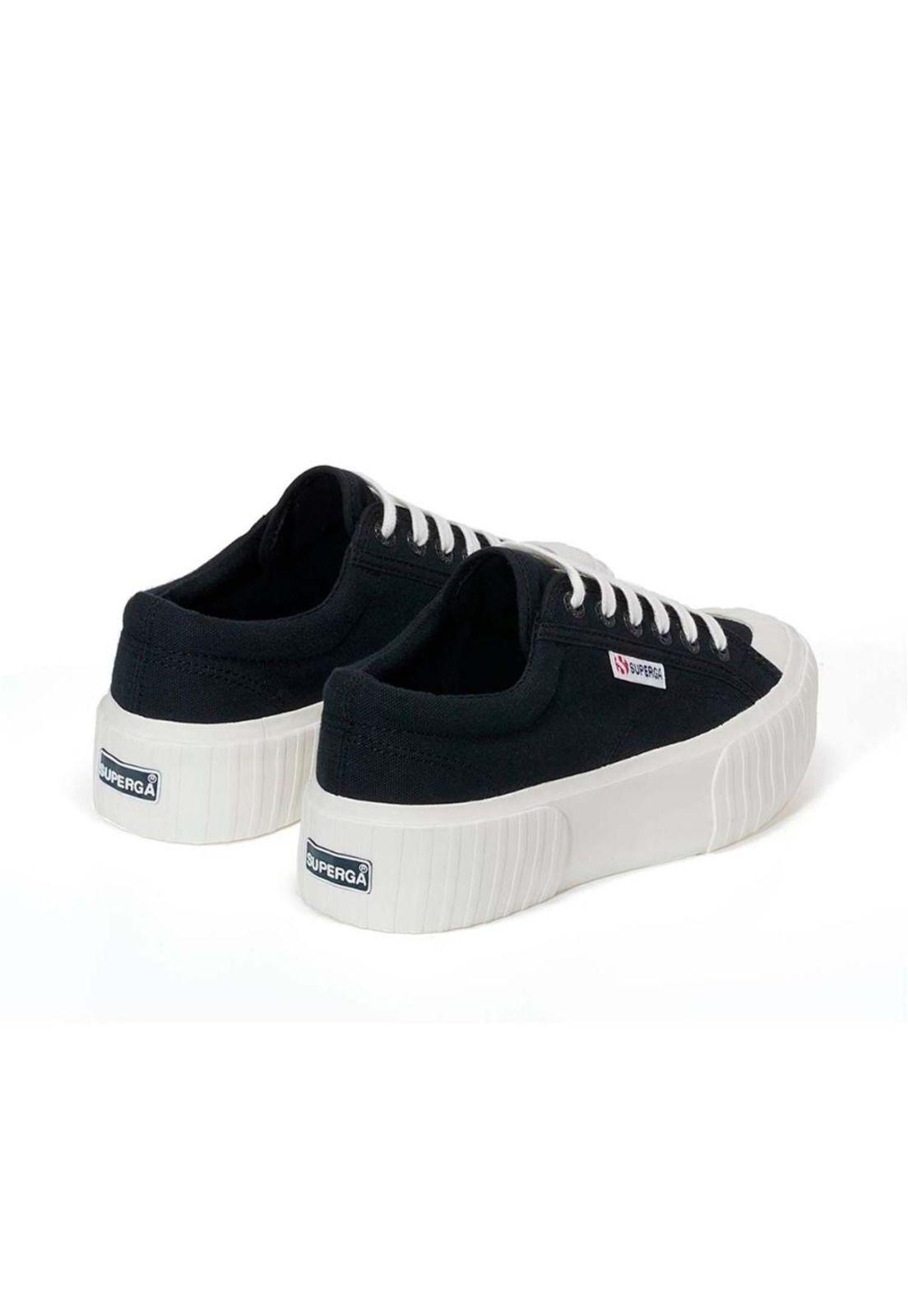 Zapatilla 2631 Stripe Platform Black White-2