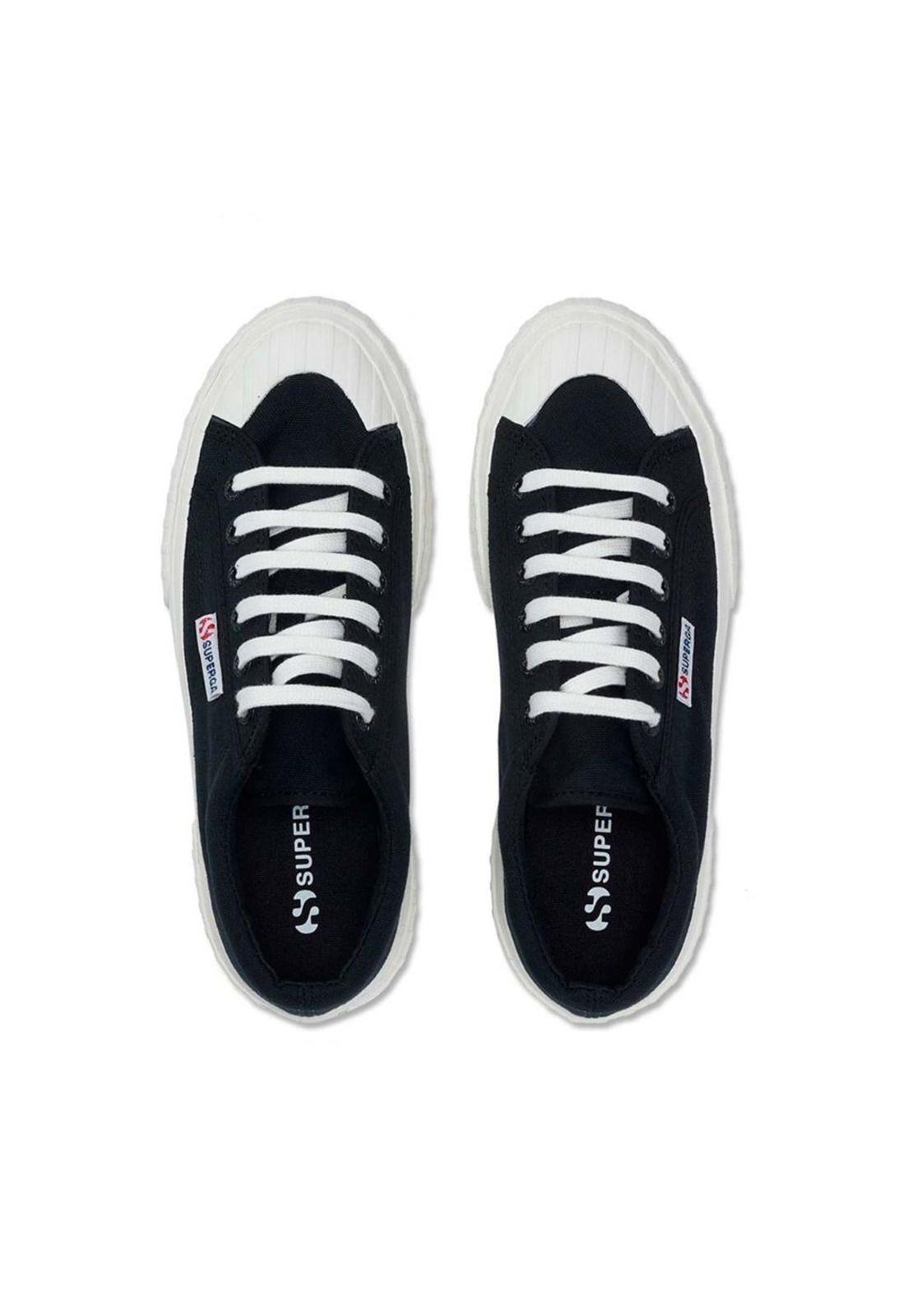 Zapatilla 2631 Stripe Platform Black White-3