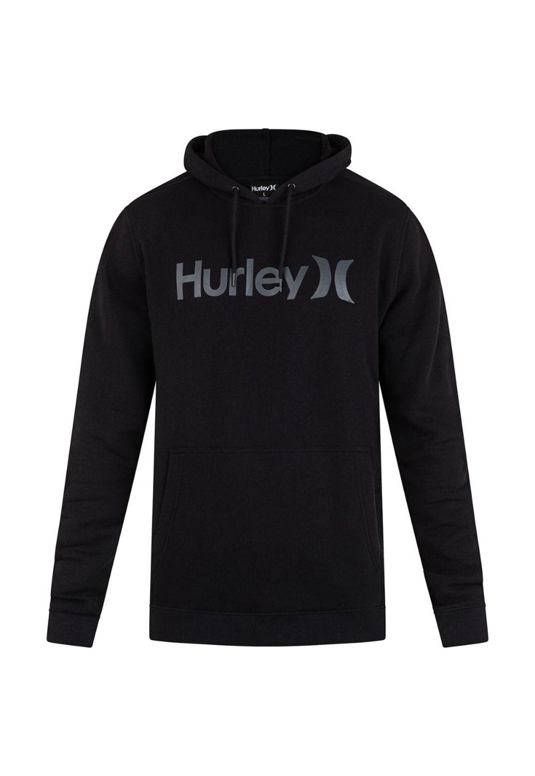 Poleron Hoodie One And Only Solid Fleece Black-0
