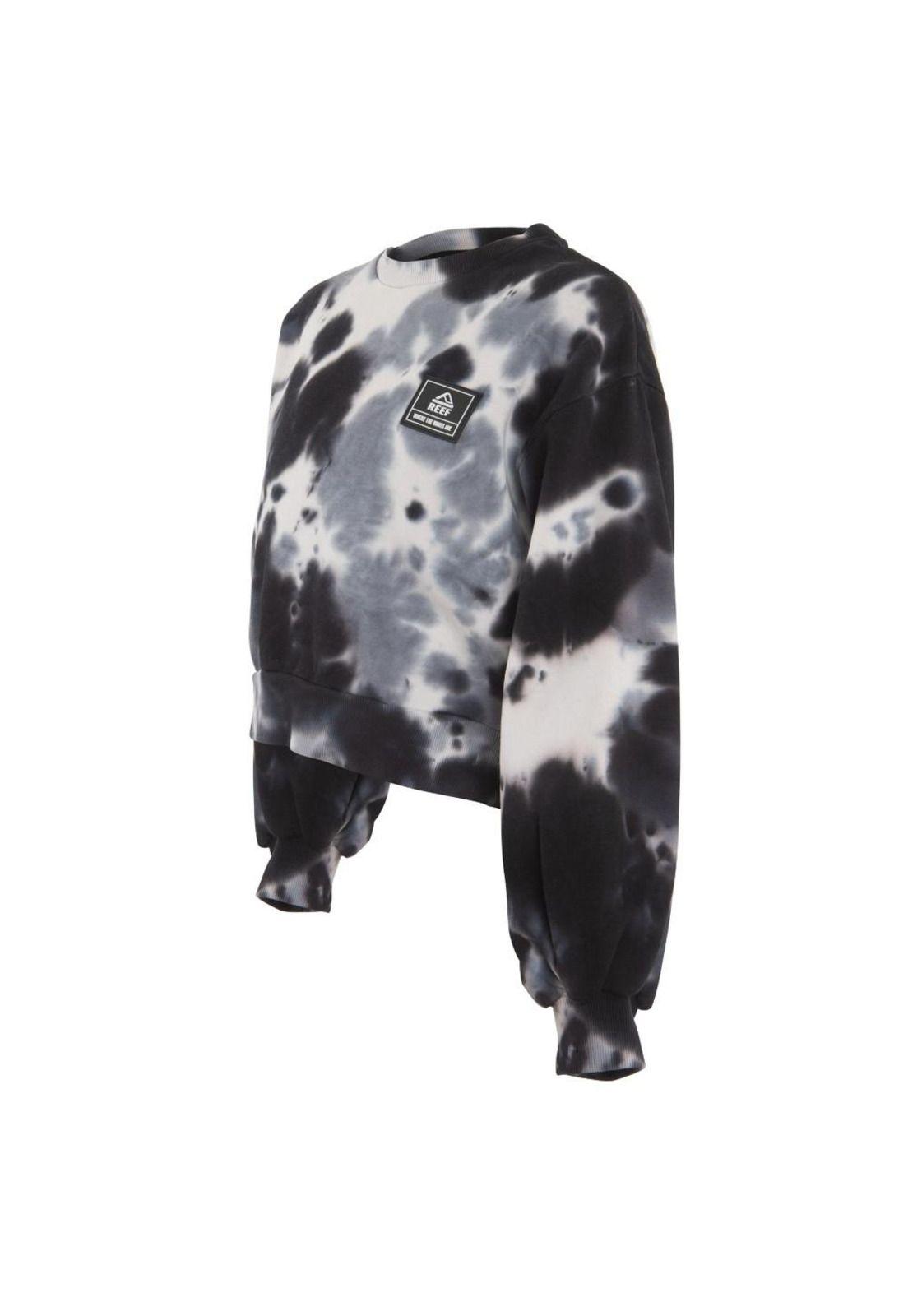 Poleron Girls Crop Black Grey White-1