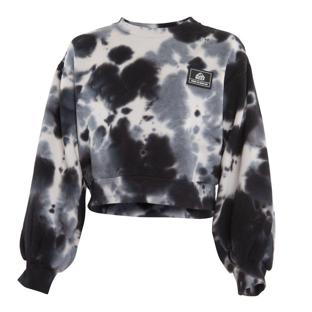 Poleron Girls Crop Black Grey White-0