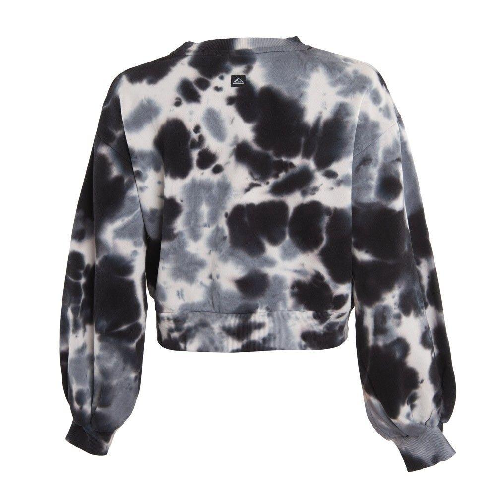 Poleron Girls Crop Black Grey White-2