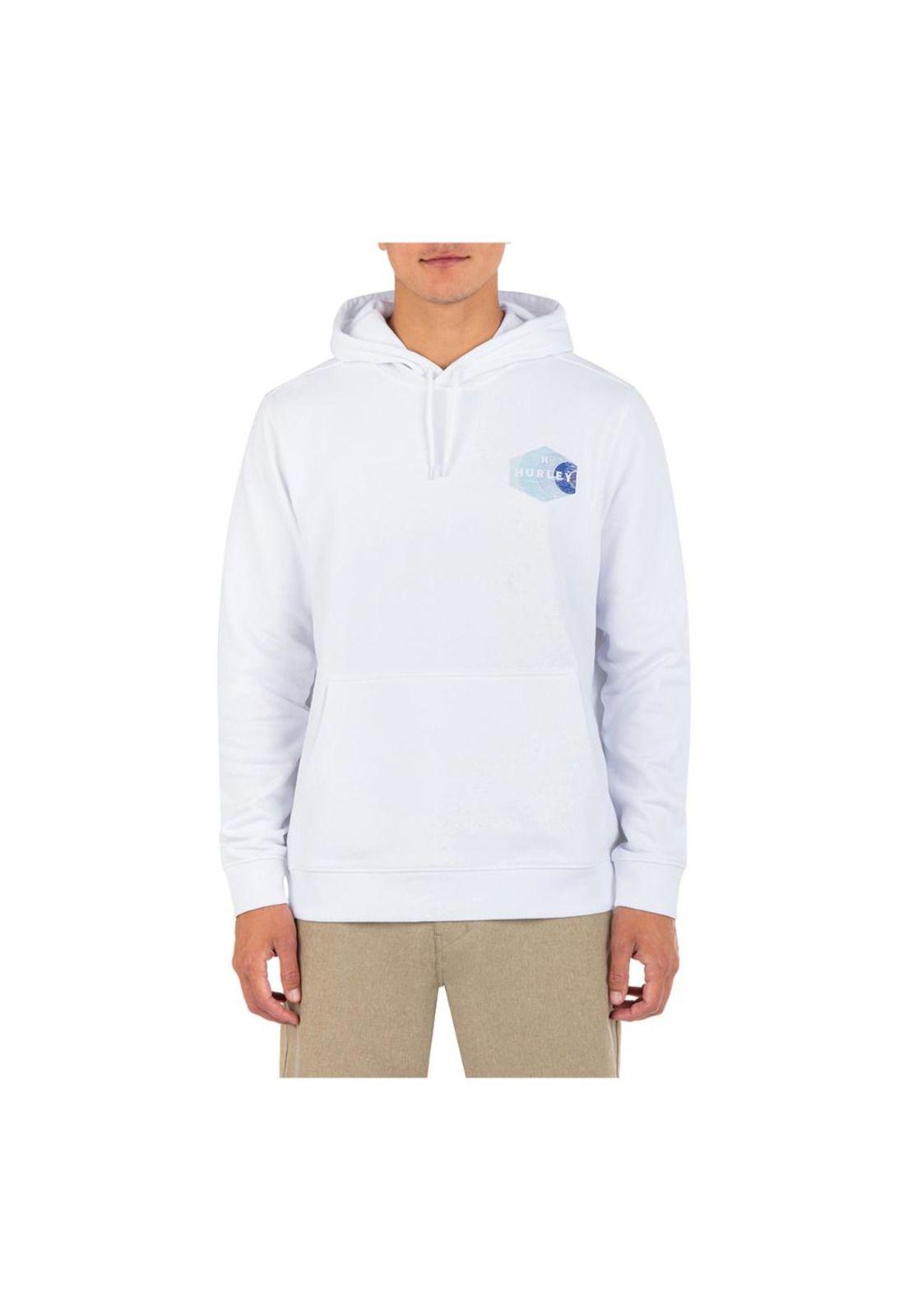 Poleron Hoodie Seaside Fleece White-2