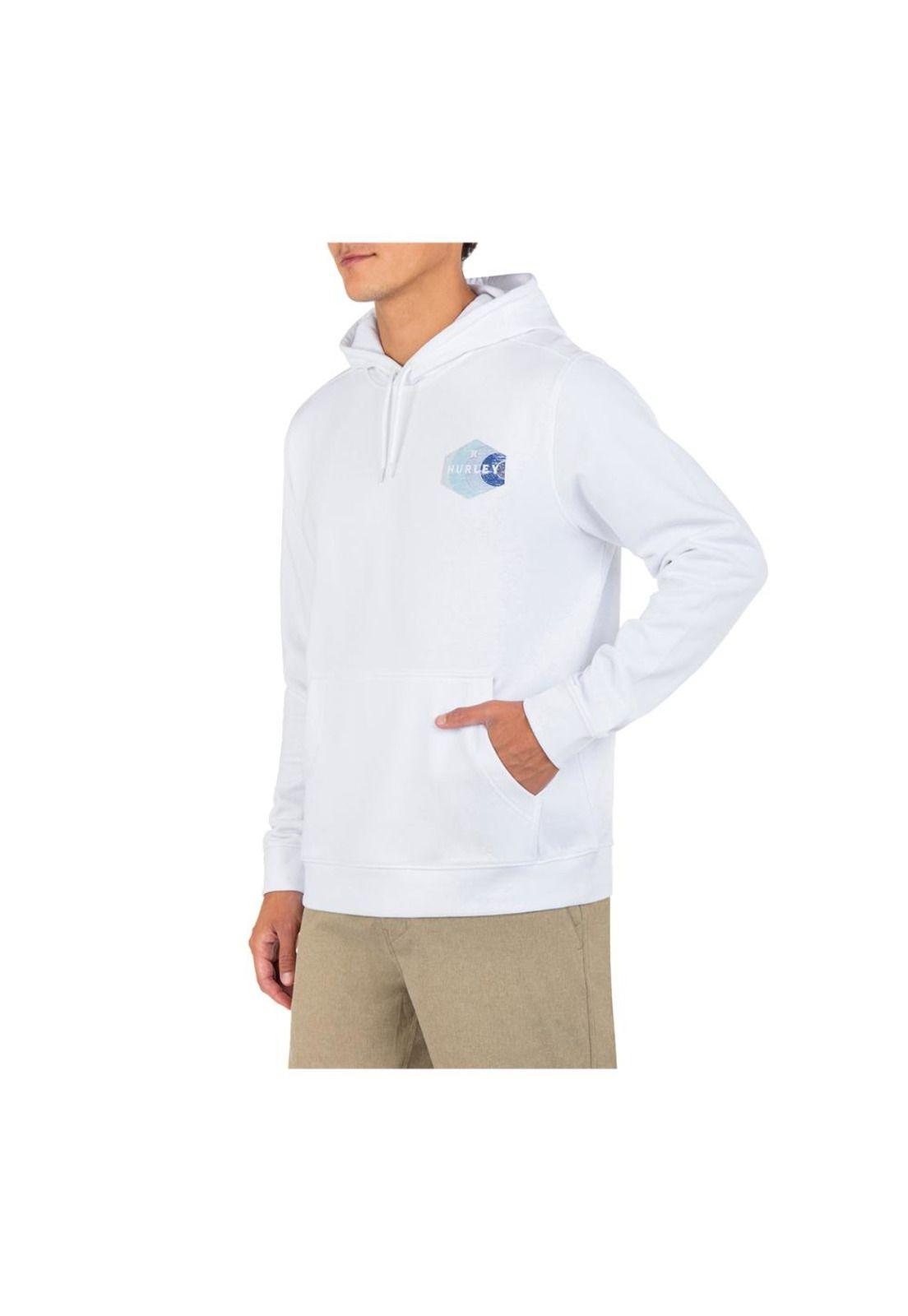 Poleron Hoodie Seaside Fleece White-4
