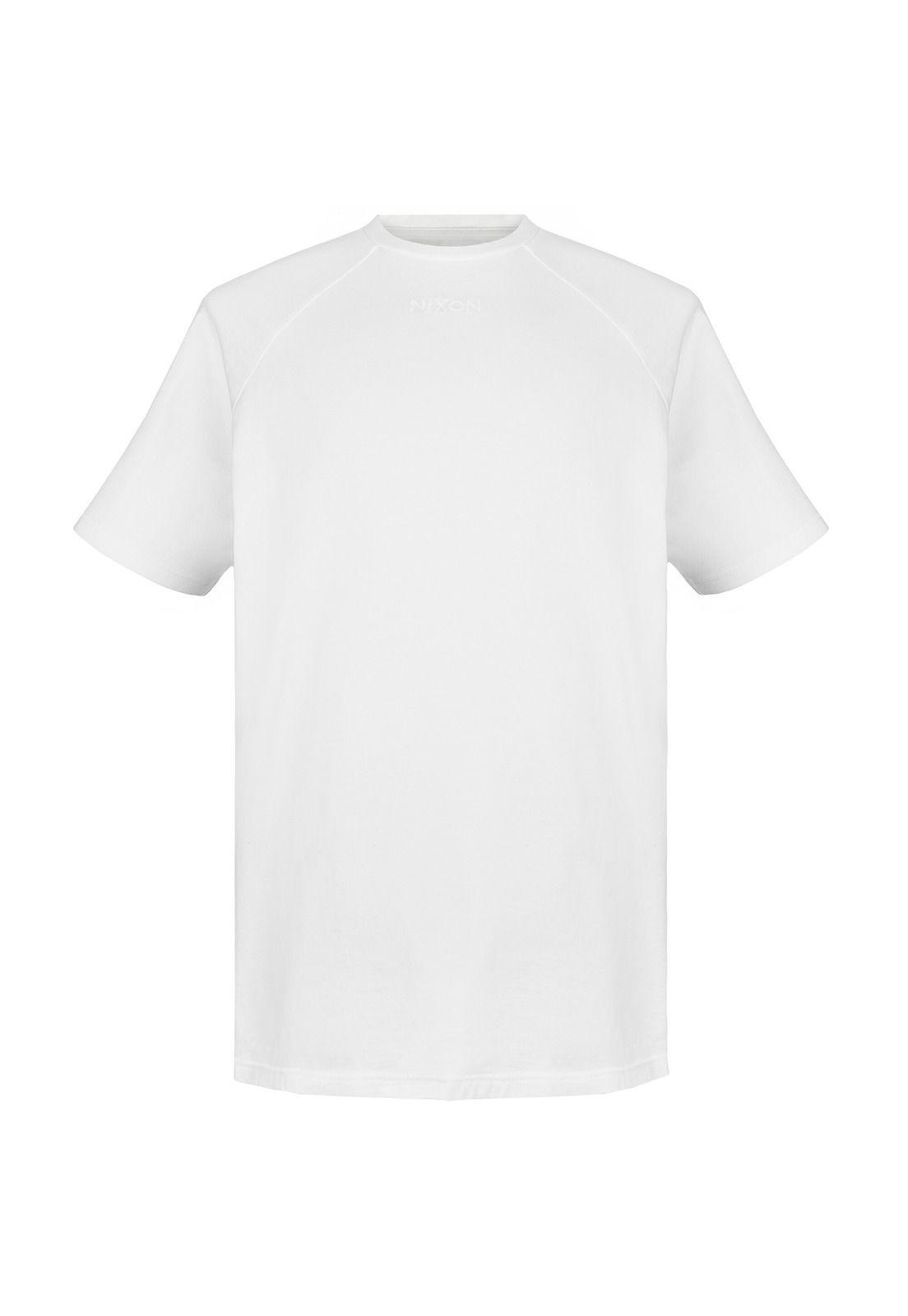 Polera Nixon Men Tiny Logo White-0
