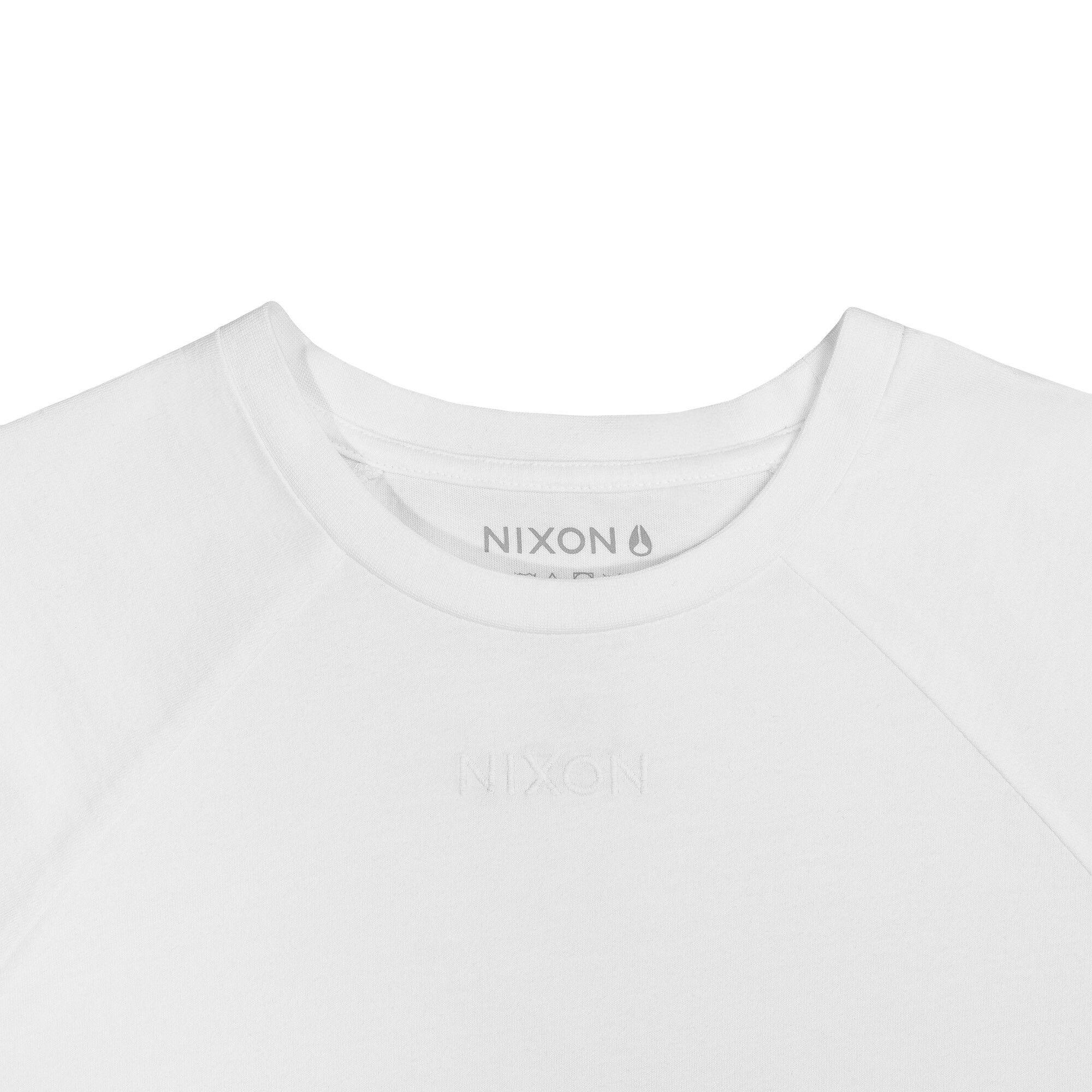 Polera Nixon Men Tiny Logo White-2