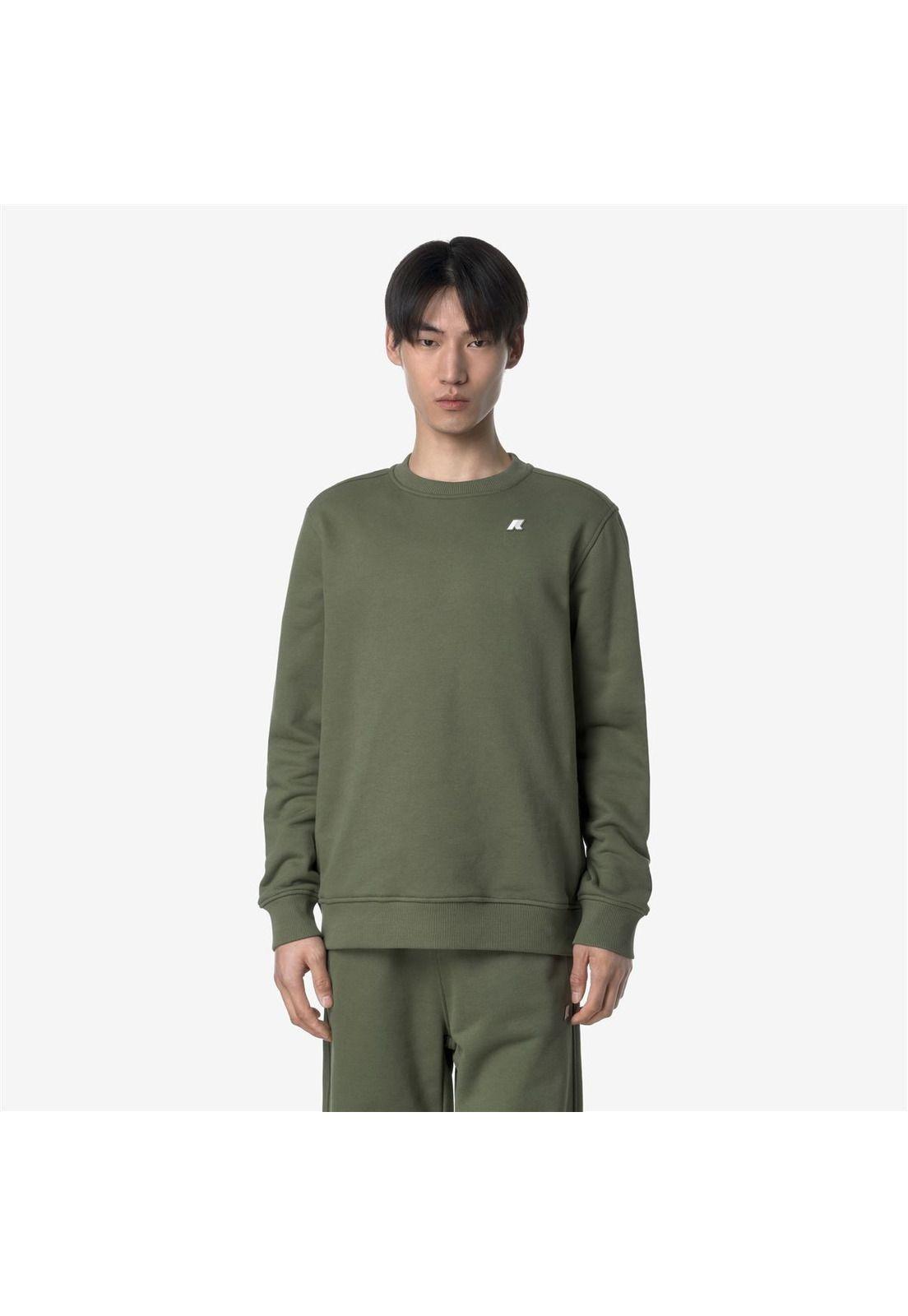 Polerón K-Way Men Baptiste French Terry Green Lichen-0