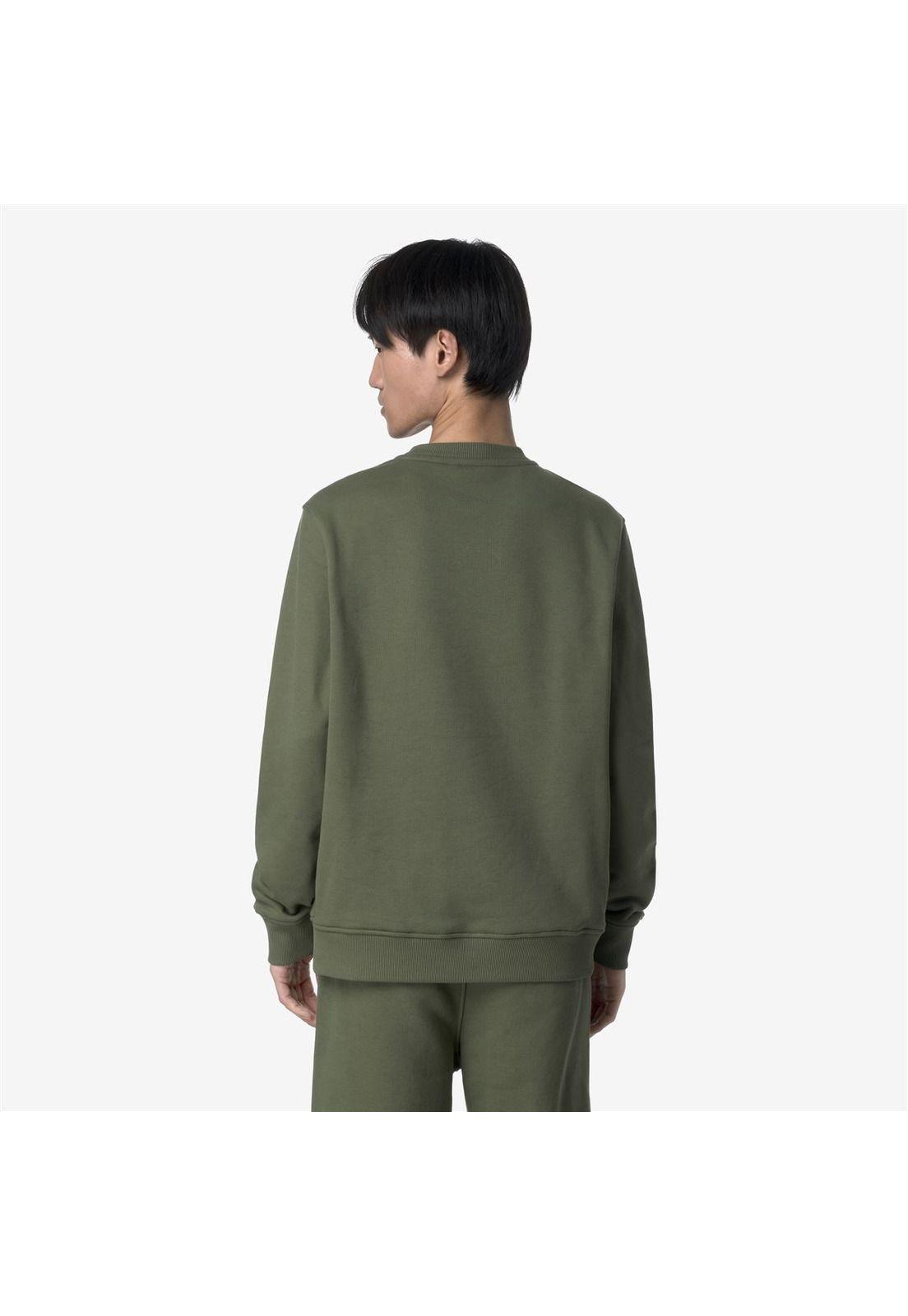 Polerón K-Way Men Baptiste French Terry Green Lichen-1