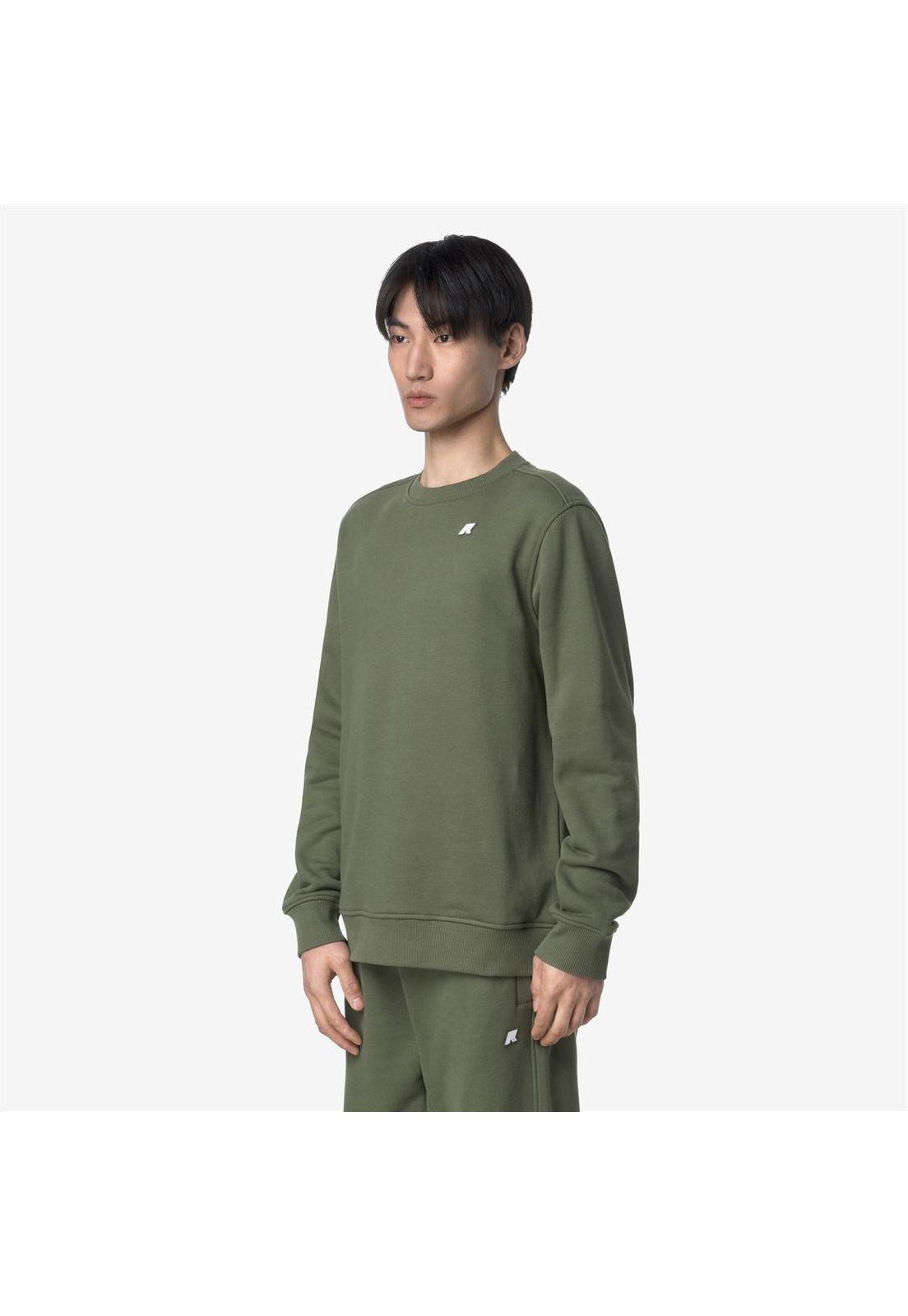 Polerón K-Way Men Baptiste French Terry Green Lichen-2