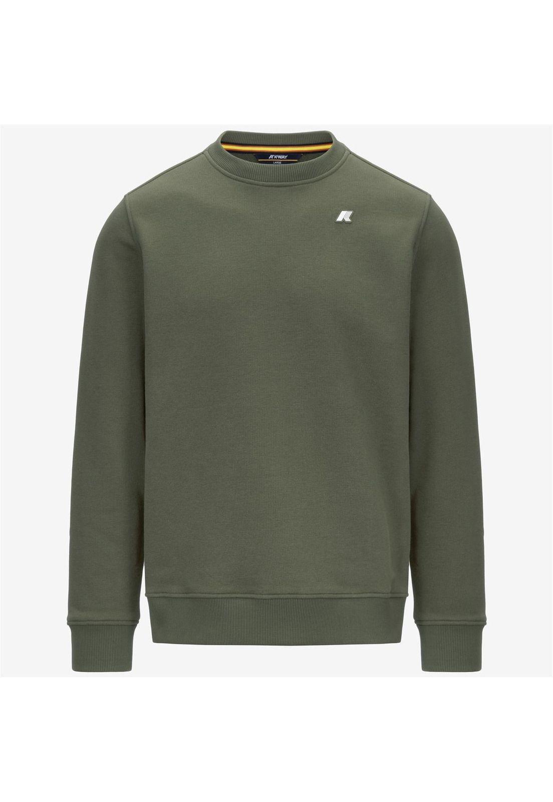 Polerón K-Way Men Baptiste French Terry Green Lichen-4