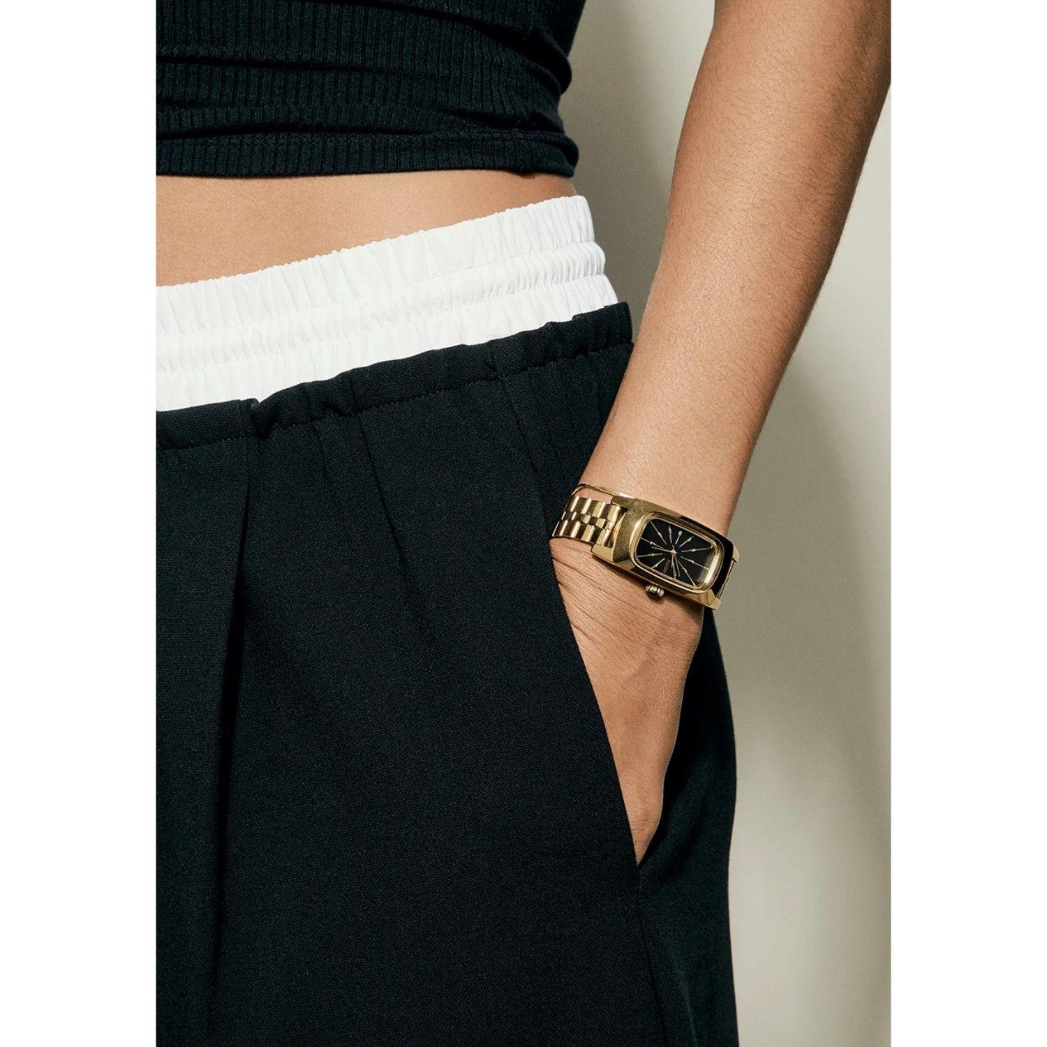Reloj Nixon Frankie Mid Century Gold Black-5
