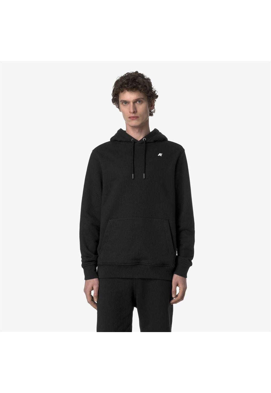 Polerón K-Way Men Barnie French Terry Black Pure-0