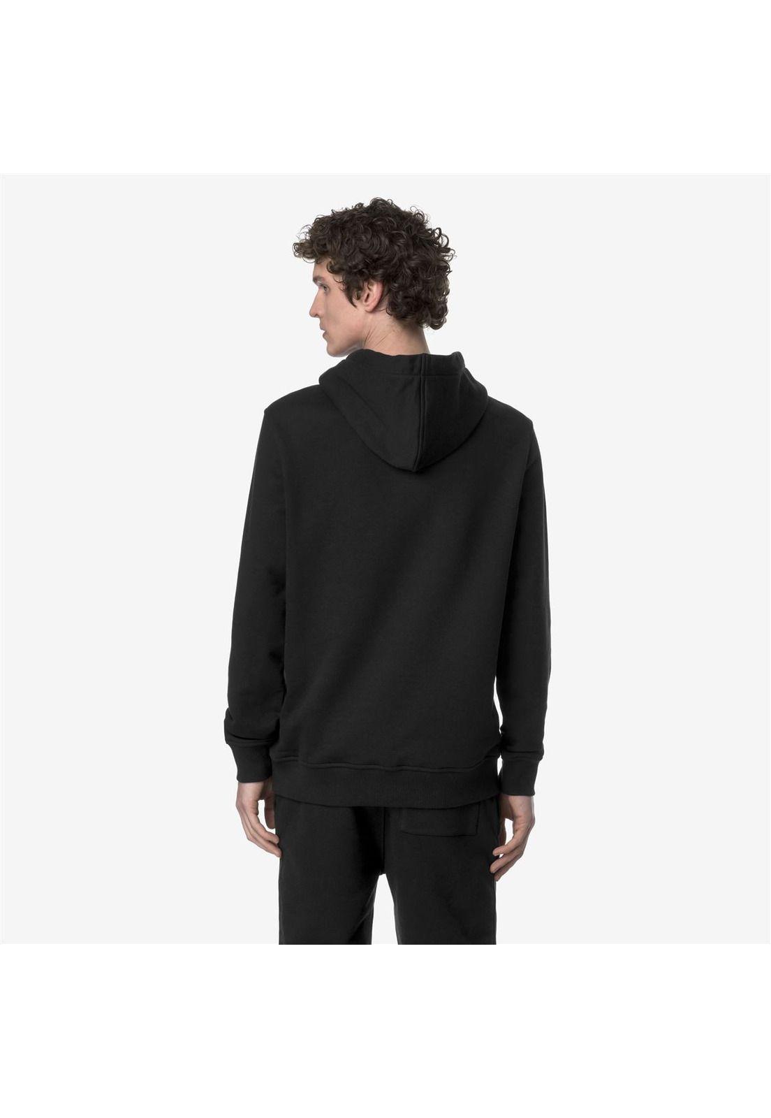 Polerón K-Way Men Barnie French Terry Black Pure-1