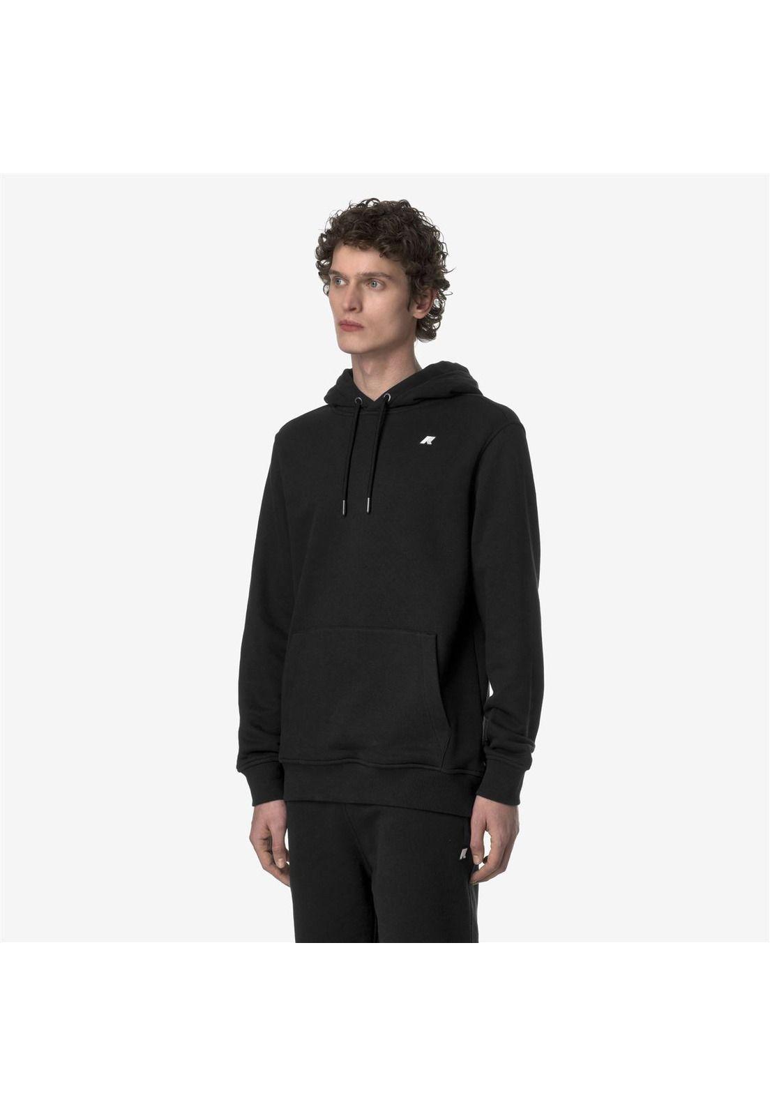 Polerón K-Way Men Barnie French Terry Black Pure-2