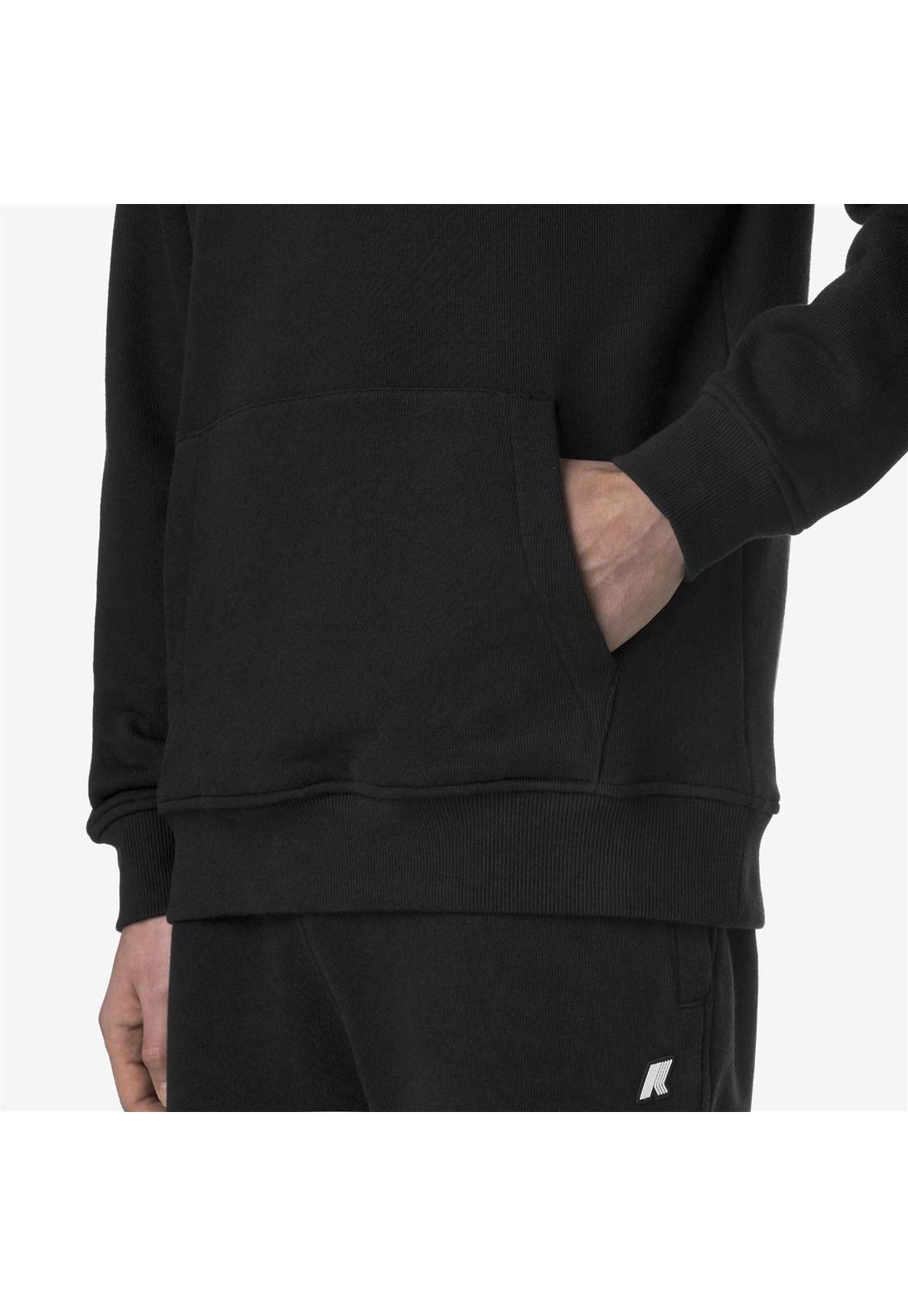 Polerón K-Way Men Barnie French Terry Black Pure-3