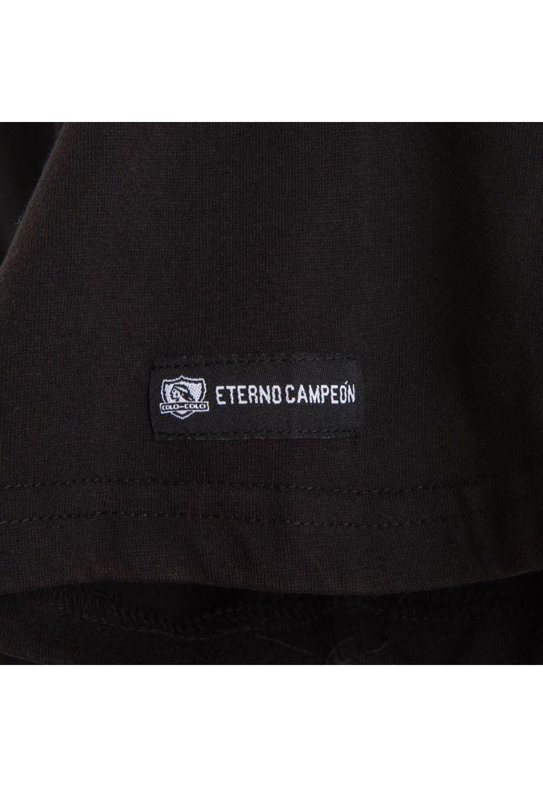 Polera Colo Colo Urbano All Black Trophies-4
