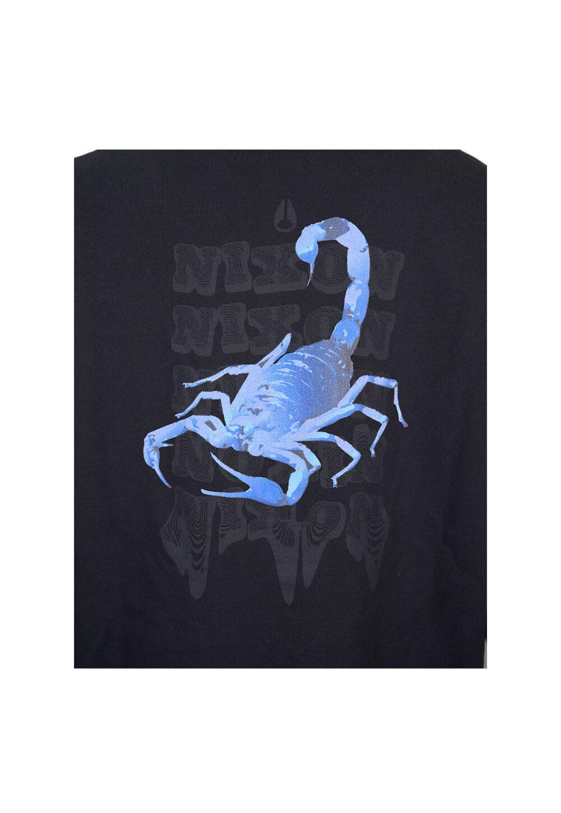 Polera Nixon Men Blue Scorpio Black-3