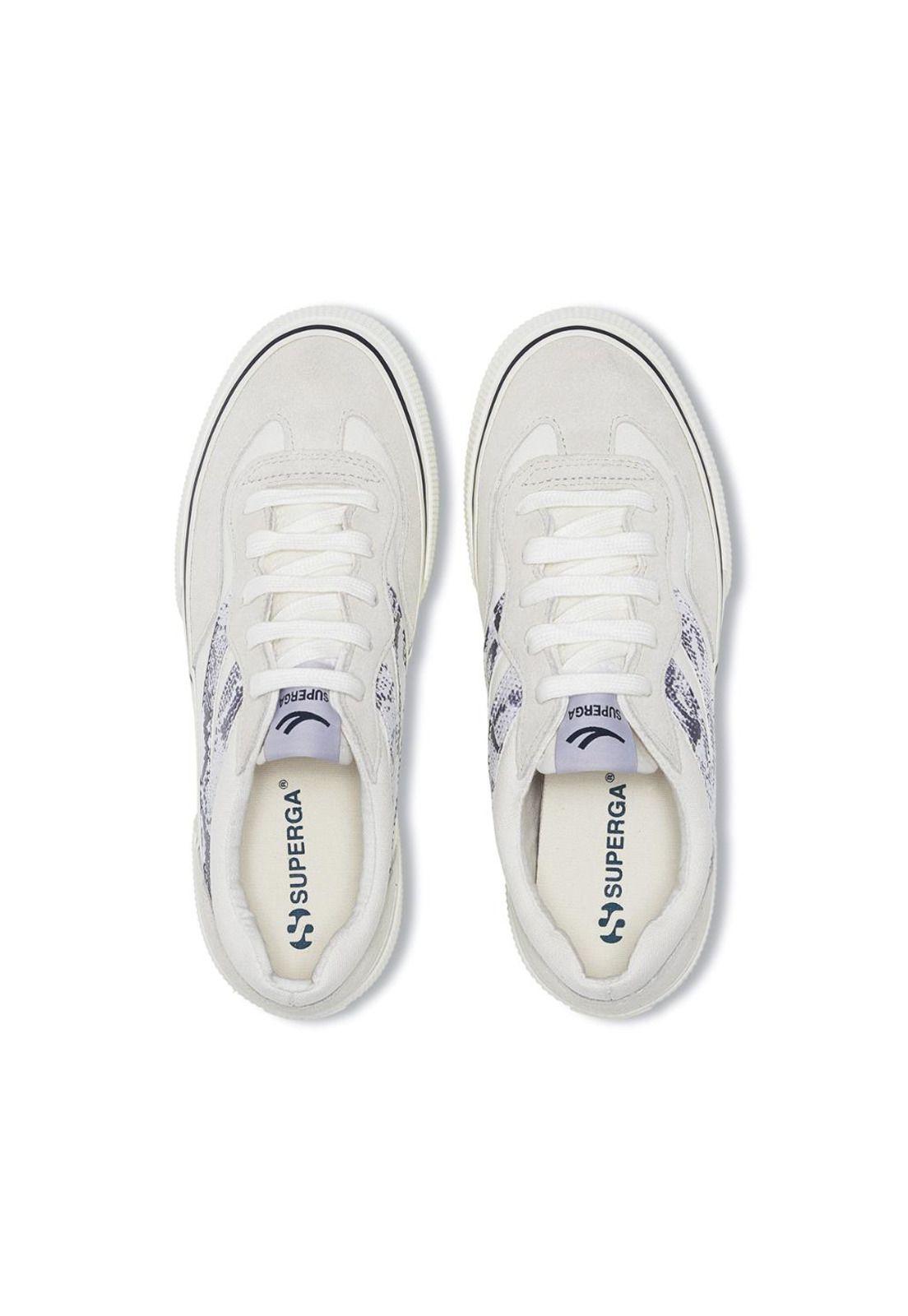 Zapatilla 3041 Revolley Snake White Avorio Navy-3