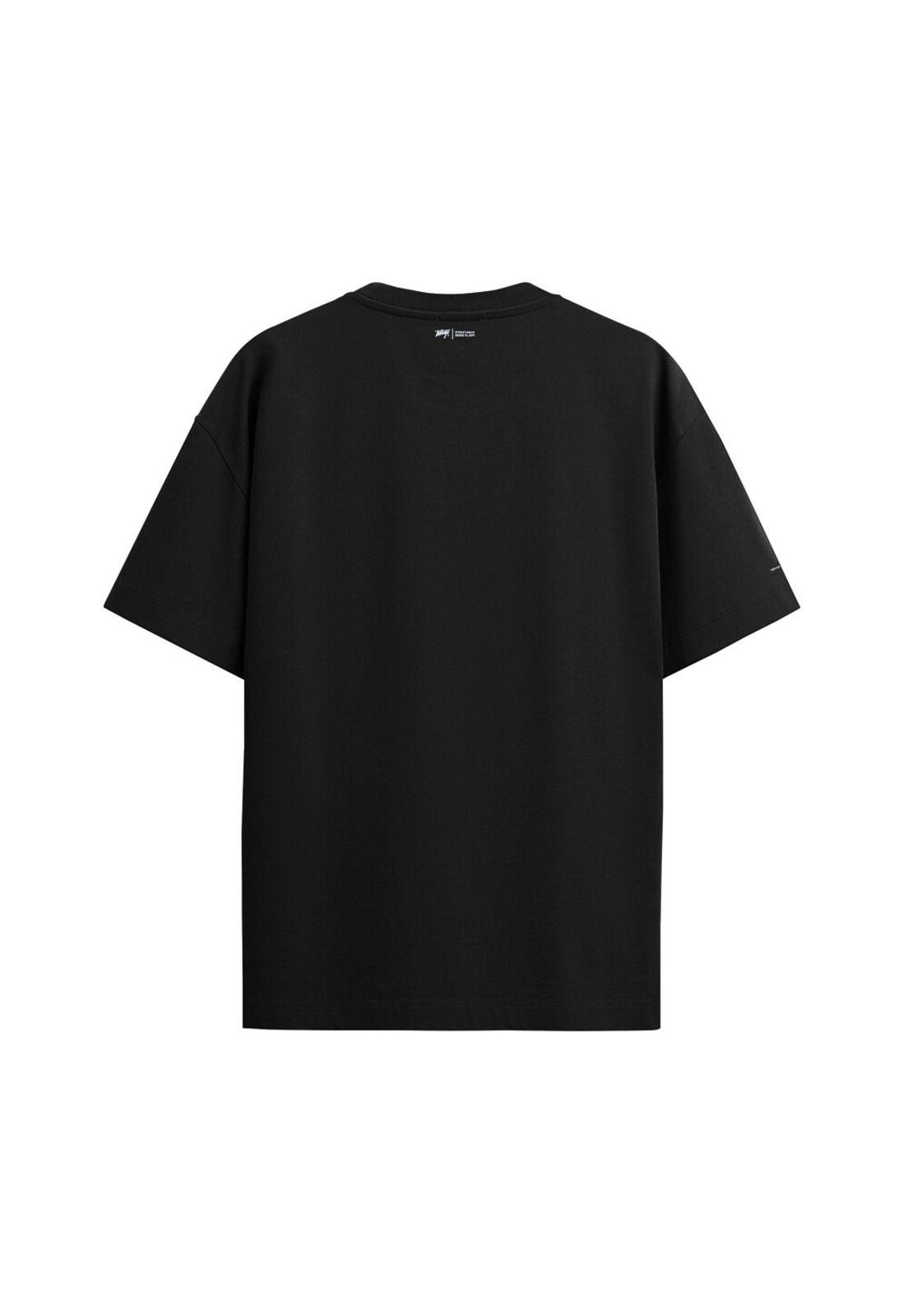 Polera Whatup Hombre Black Handwritten White-1